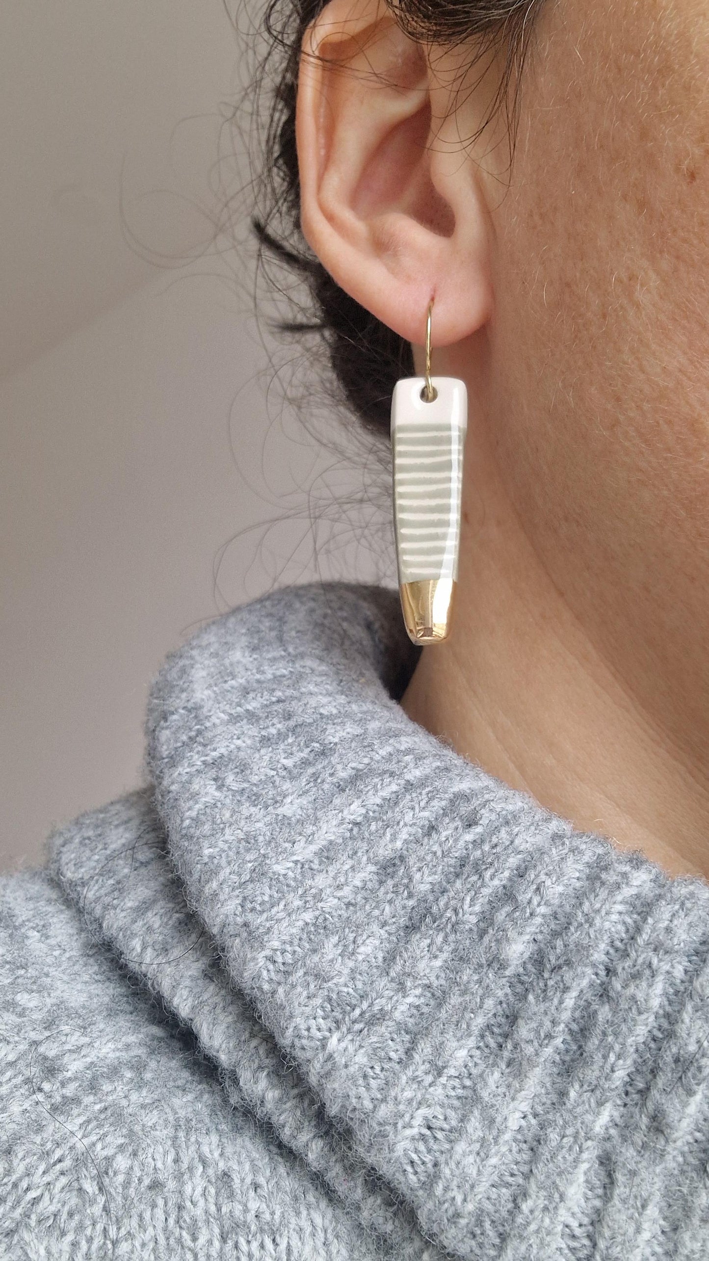 Ceramic Earrings No. 157