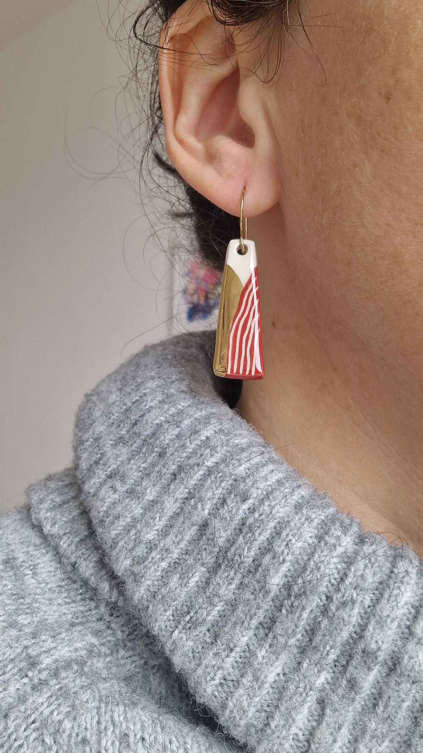 Ceramic Earrings No. 149
