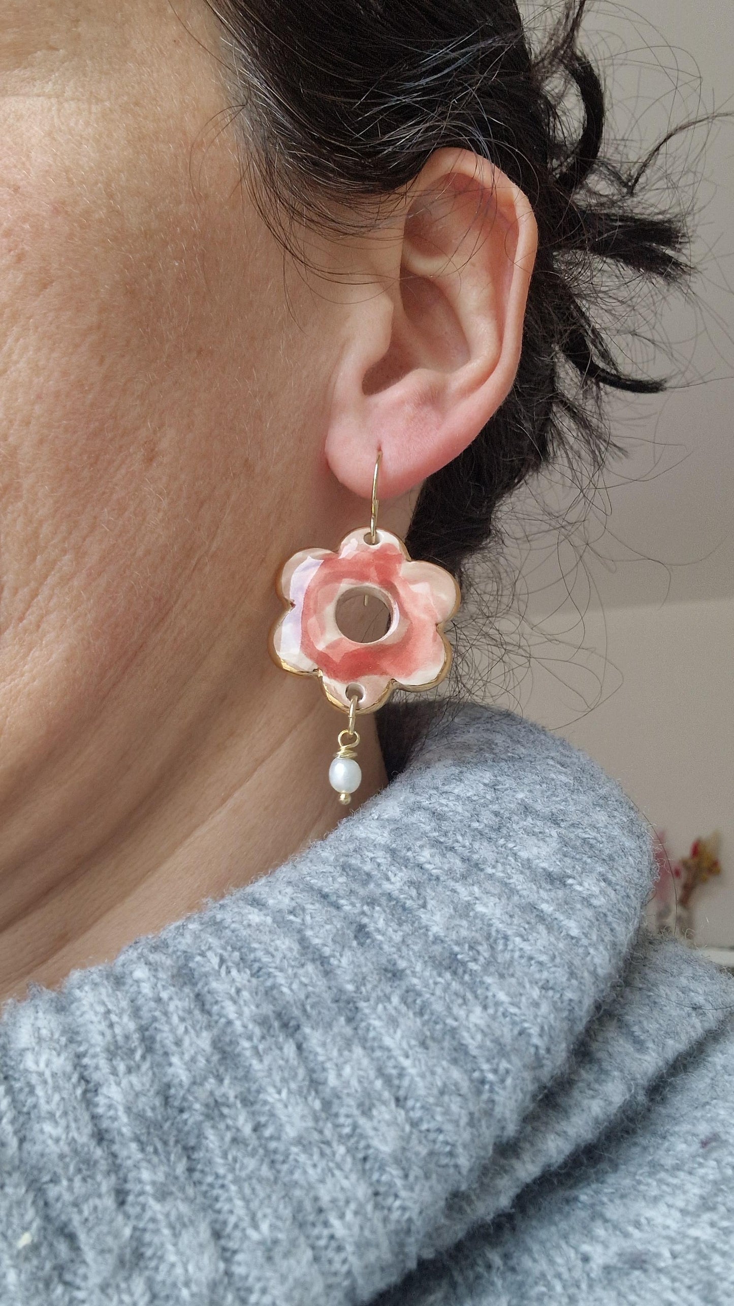 Ceramic Earrings No. 100