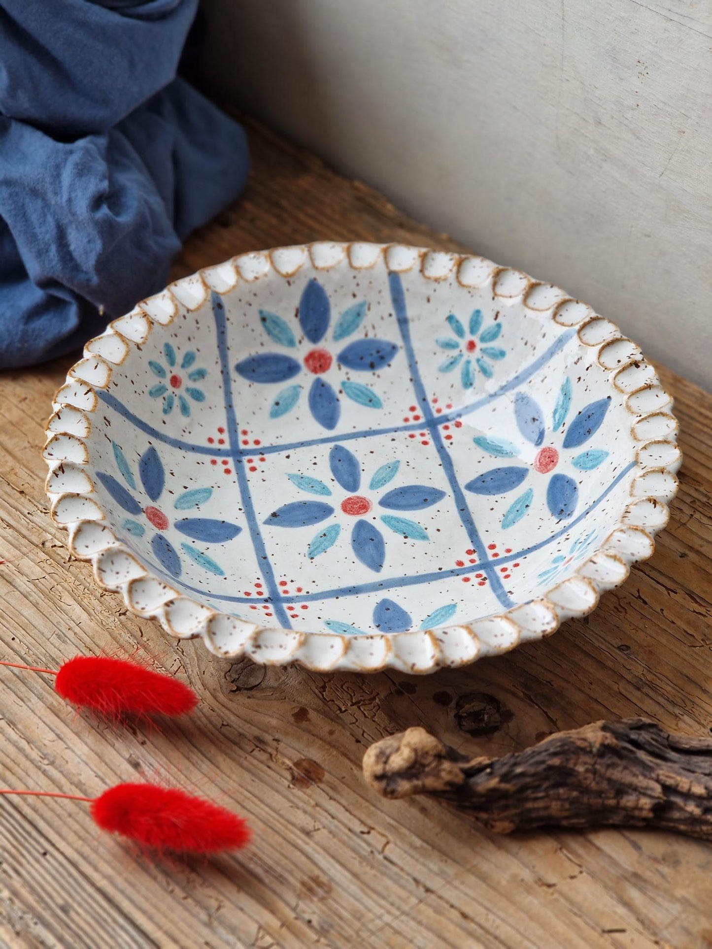Pasta bowl handpainted Nr. 55
