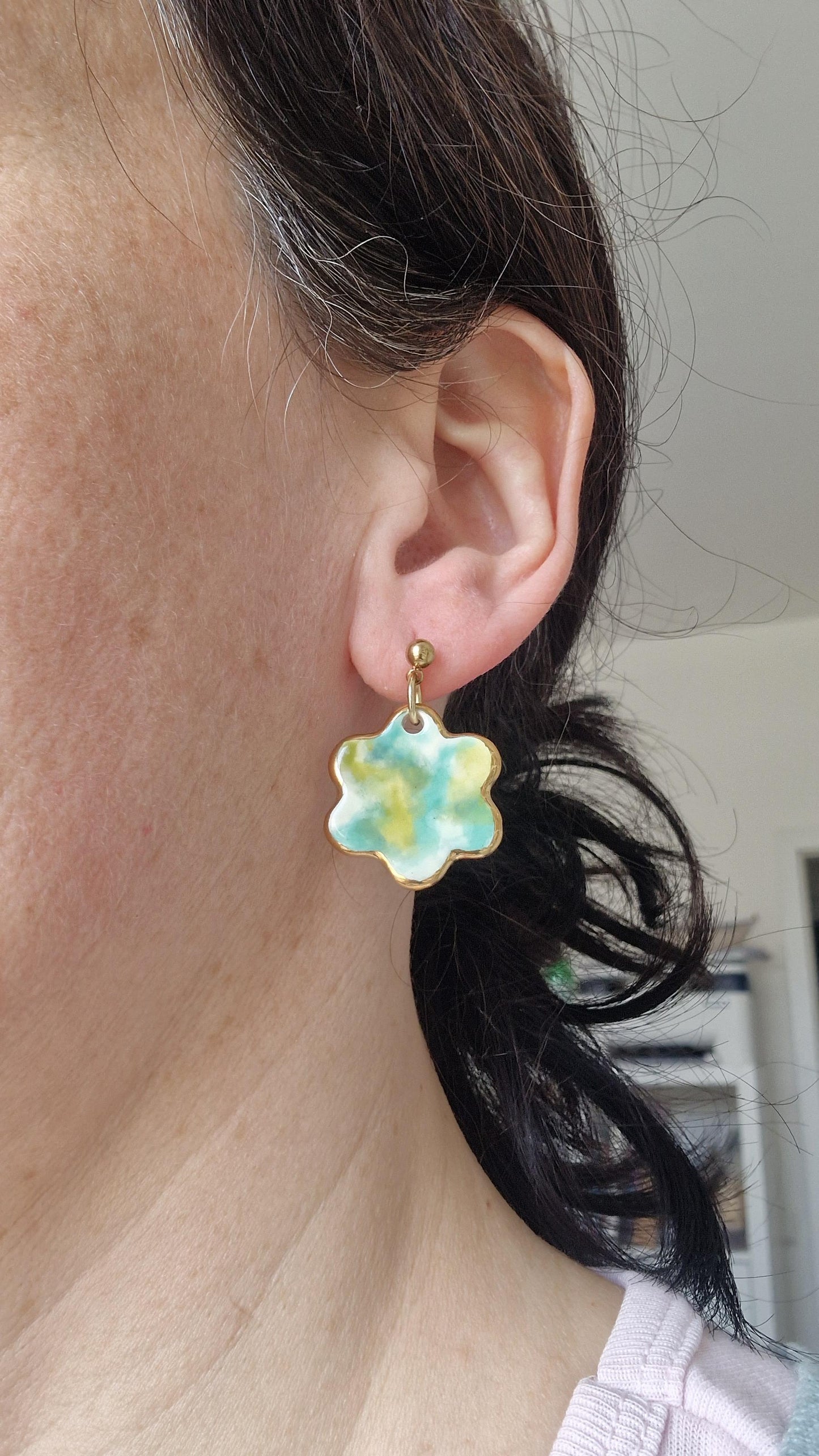 Ceramic earrings No. 201