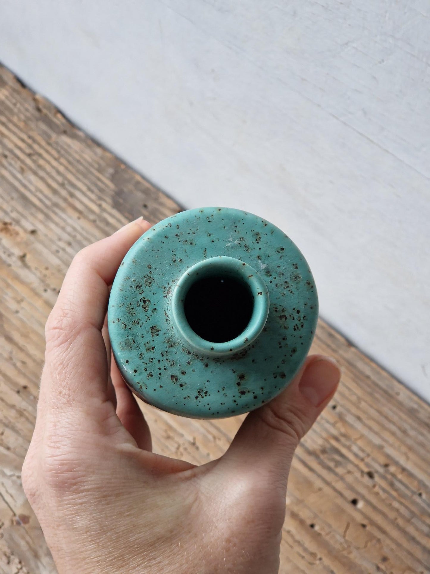 Turquoise Bottle Vase