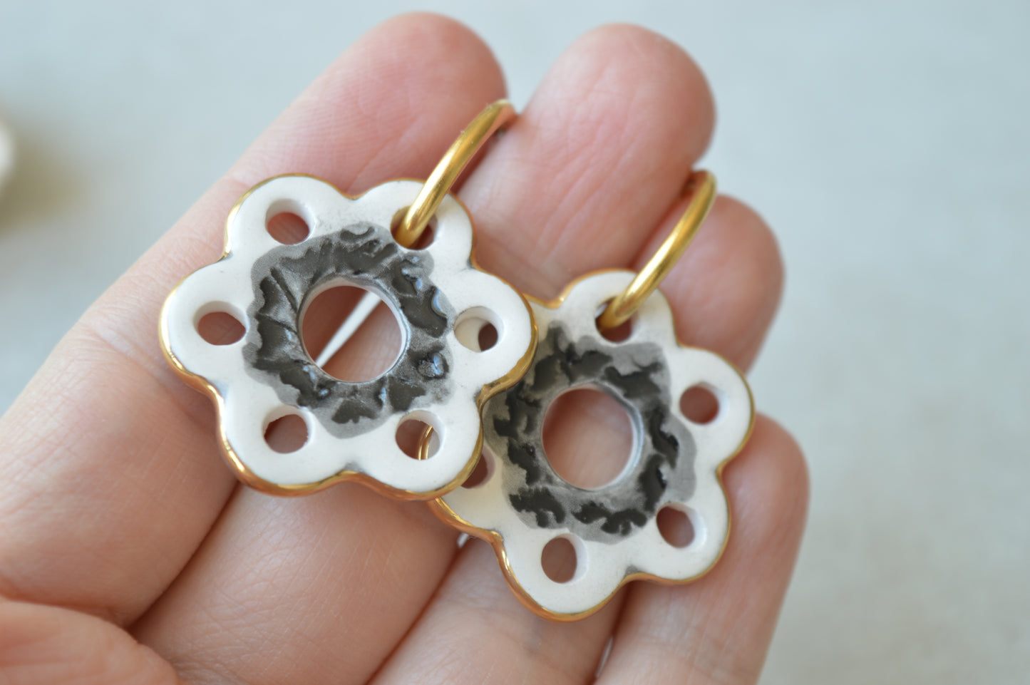 Ceramic Earrings No. 95