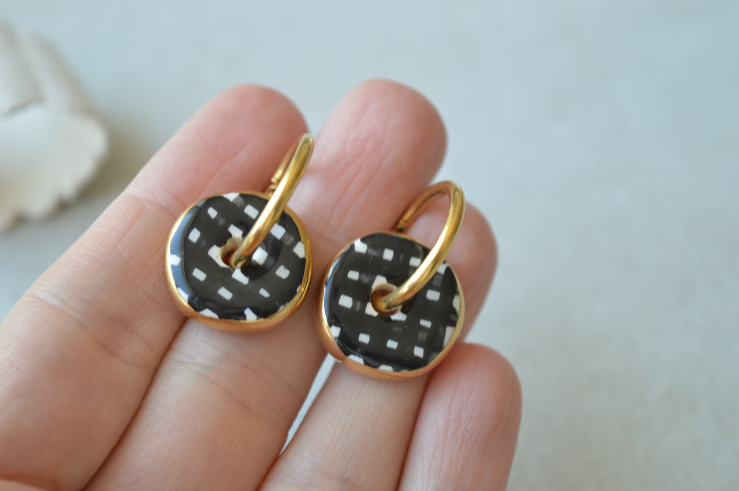 Ceramic Earrings No. 98