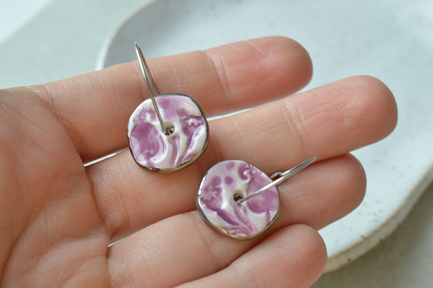 Ceramic Earrings No. 46