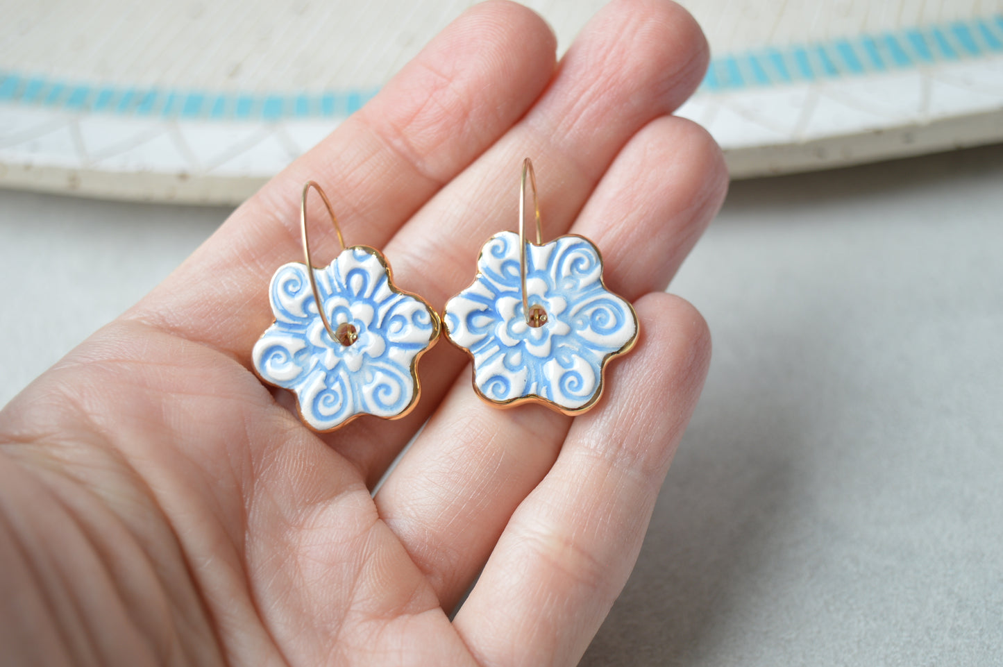 Ceramic earrings No. 20
