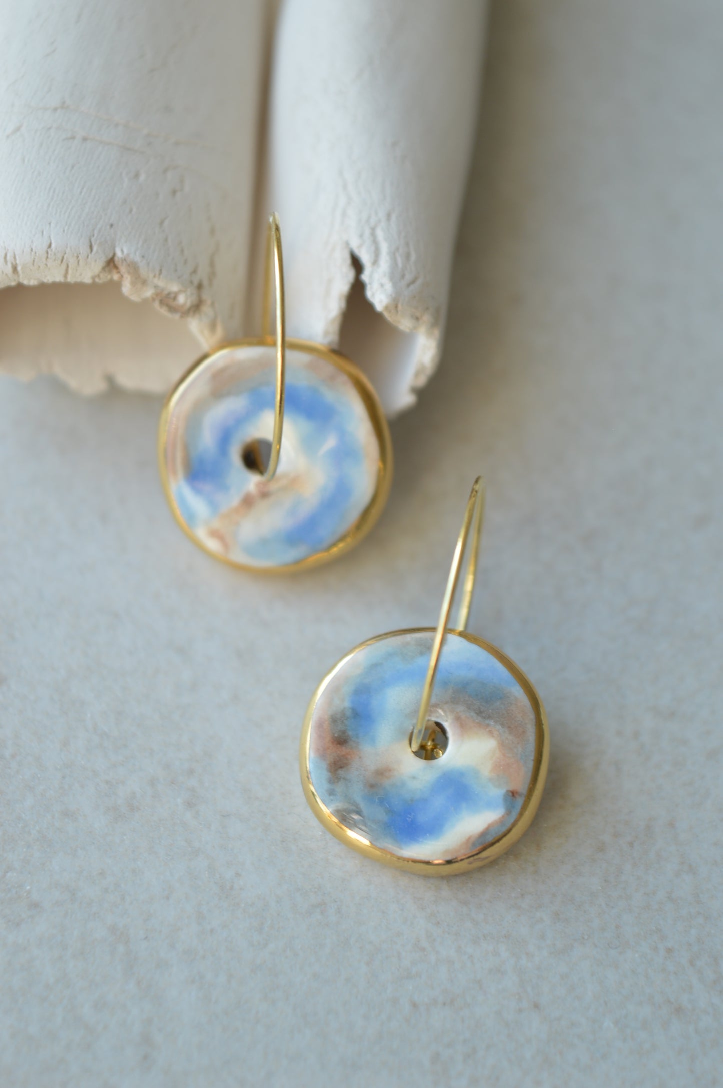 Ceramic earrings No. 85