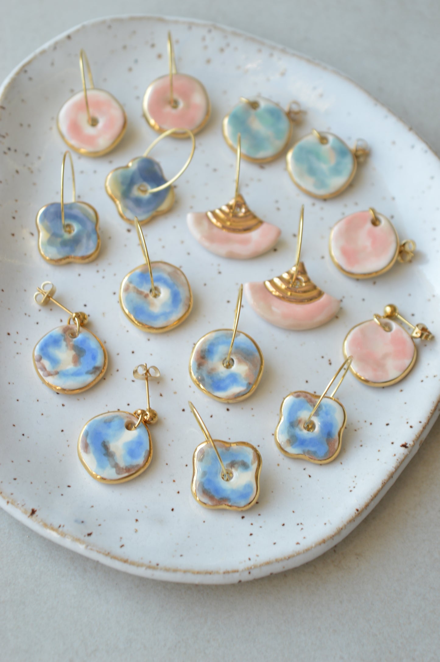 Ceramic earrings No. 88