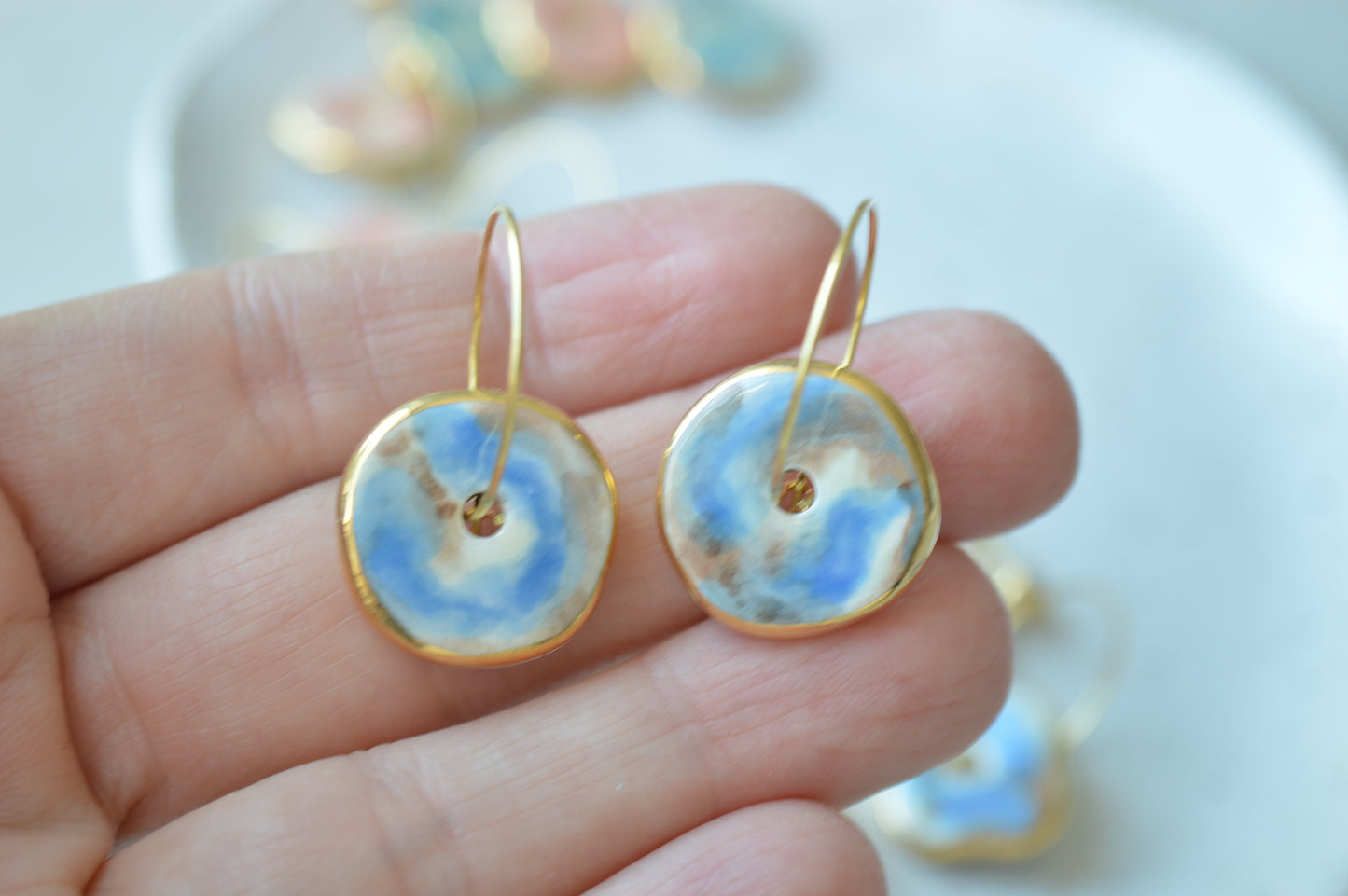Ceramic earrings No. 85