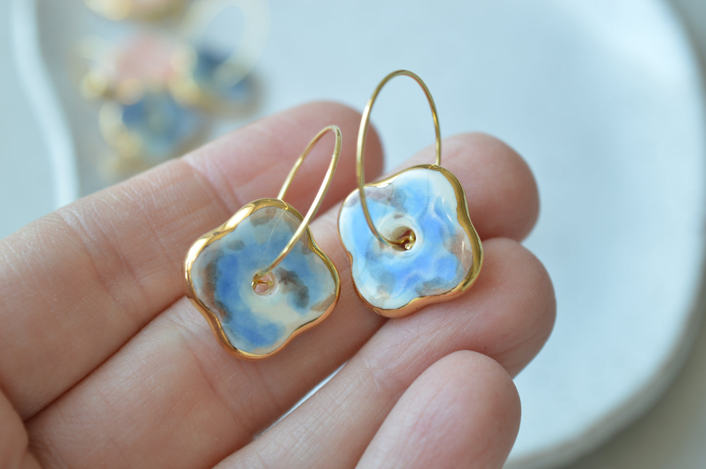 Ceramic earrings No. 83