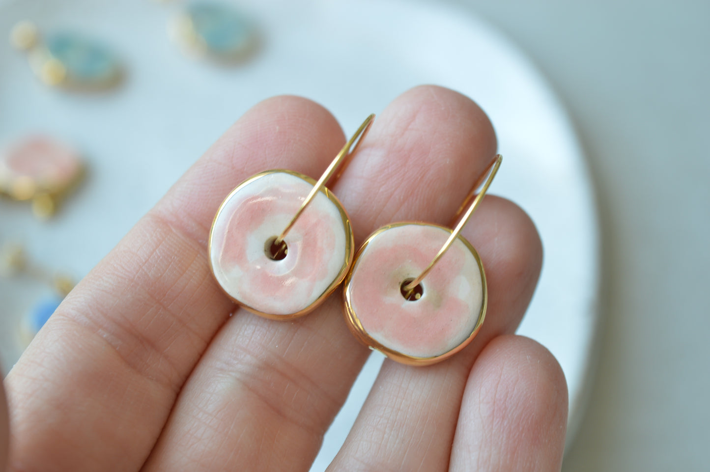 Ceramic earrings No. 88