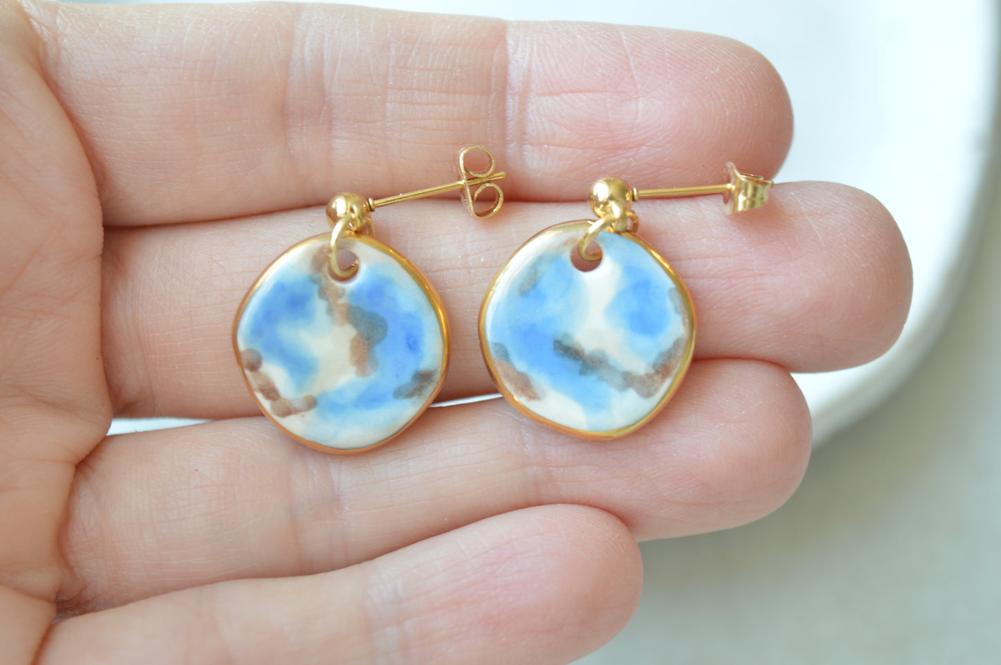 Ceramic Earrings No. 84