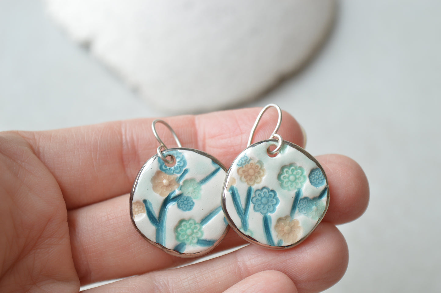 Ceramic earrings No. 7