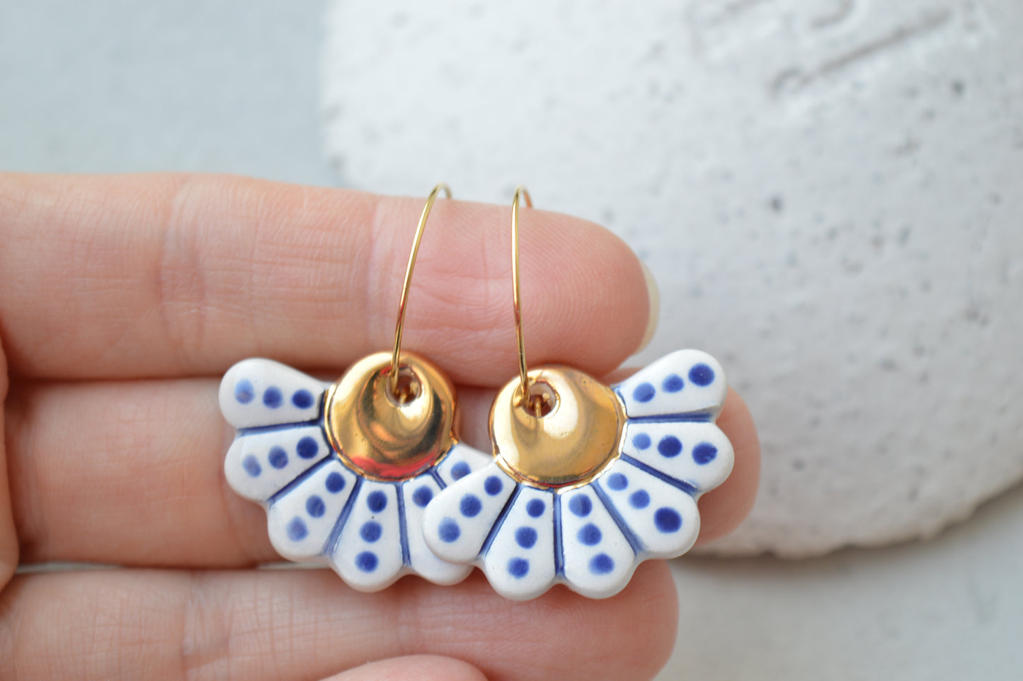 Ceramic earrings No. 57