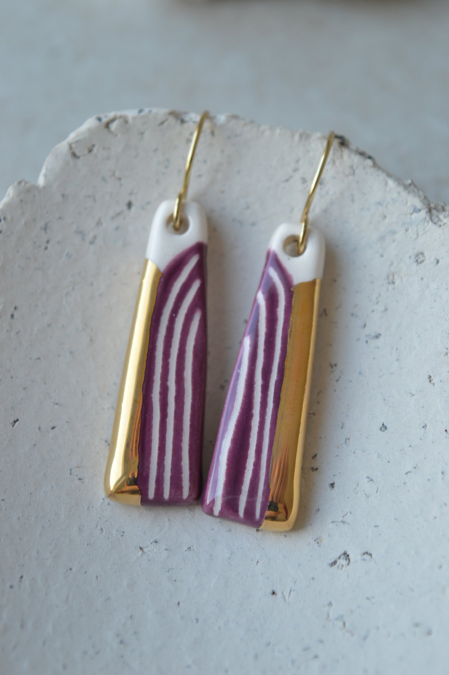 Ceramic Earrings No. 155