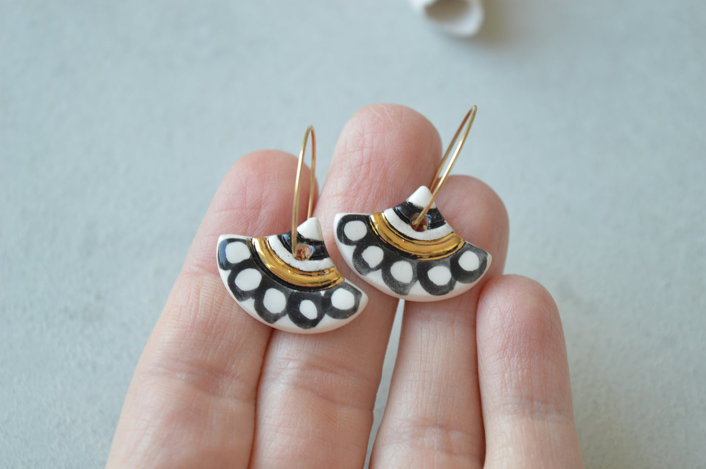 Ceramic Earrings No. 60