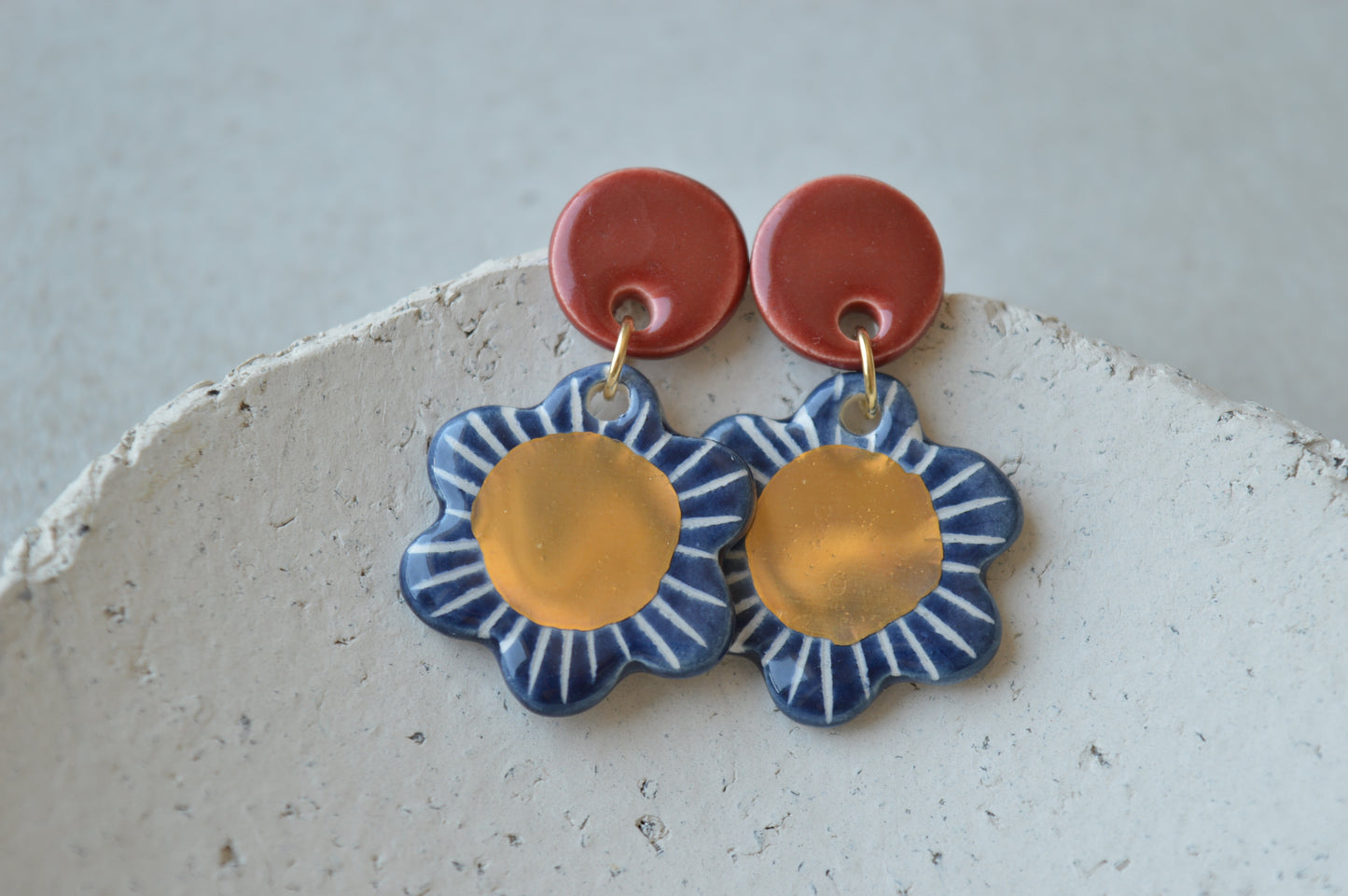 Ceramic Earrings No. 242