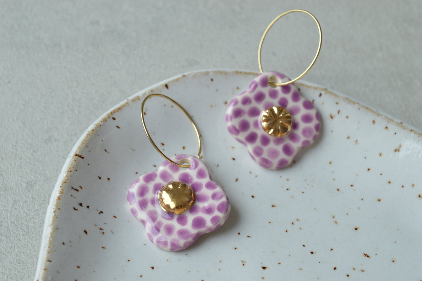 Ceramic earrings No. 15