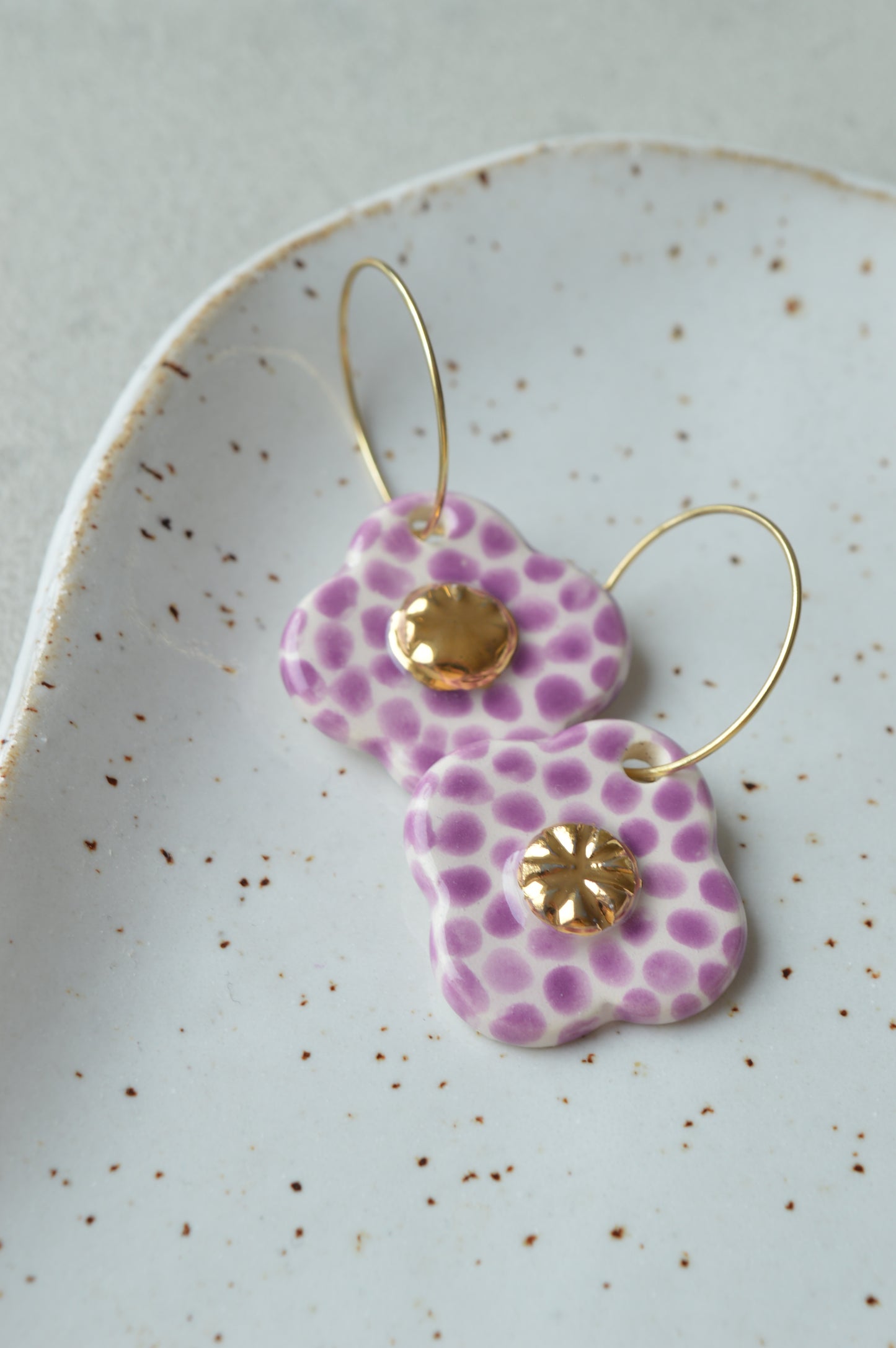 Ceramic earrings No. 15