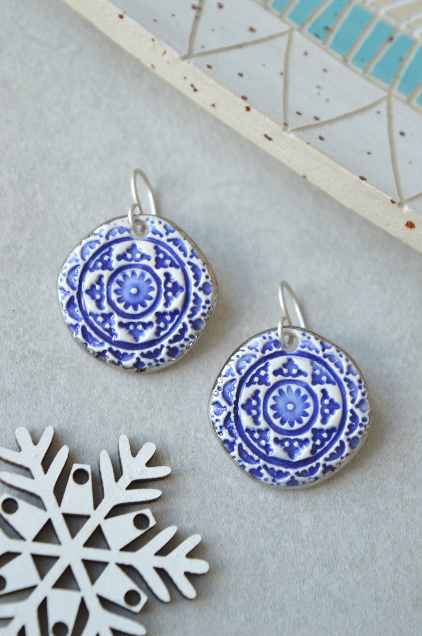Ceramic earrings No. 65