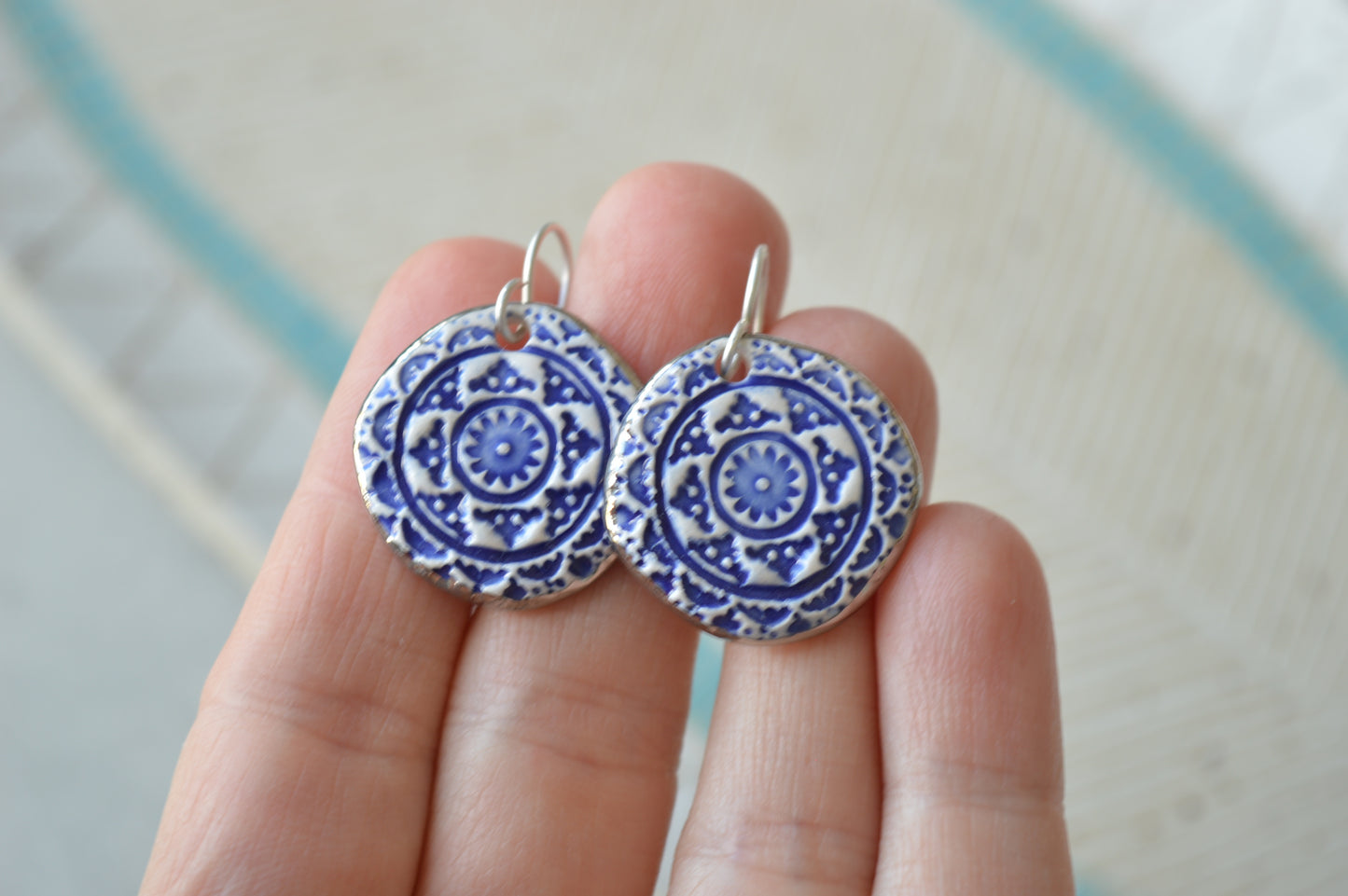 Ceramic earrings No. 65