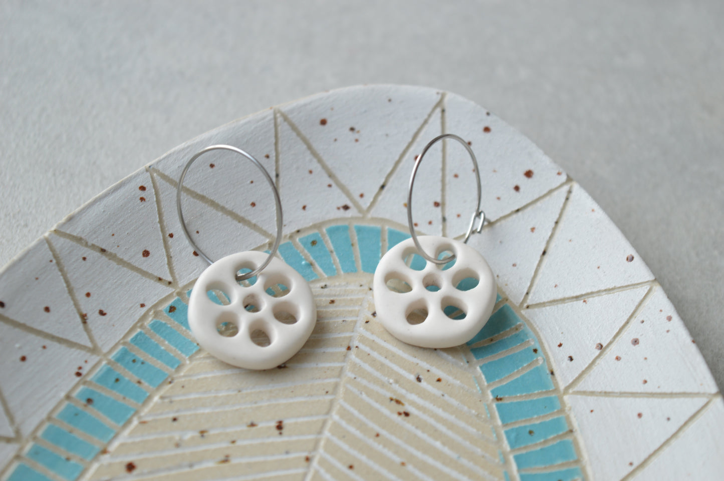 Ceramic earrings No. 70
