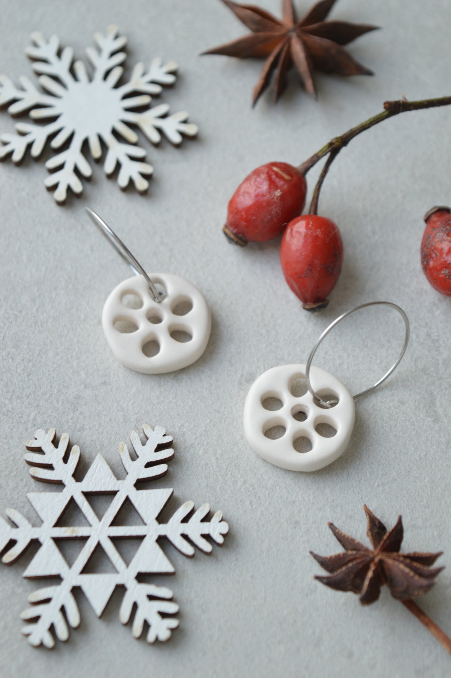 Ceramic earrings No. 70