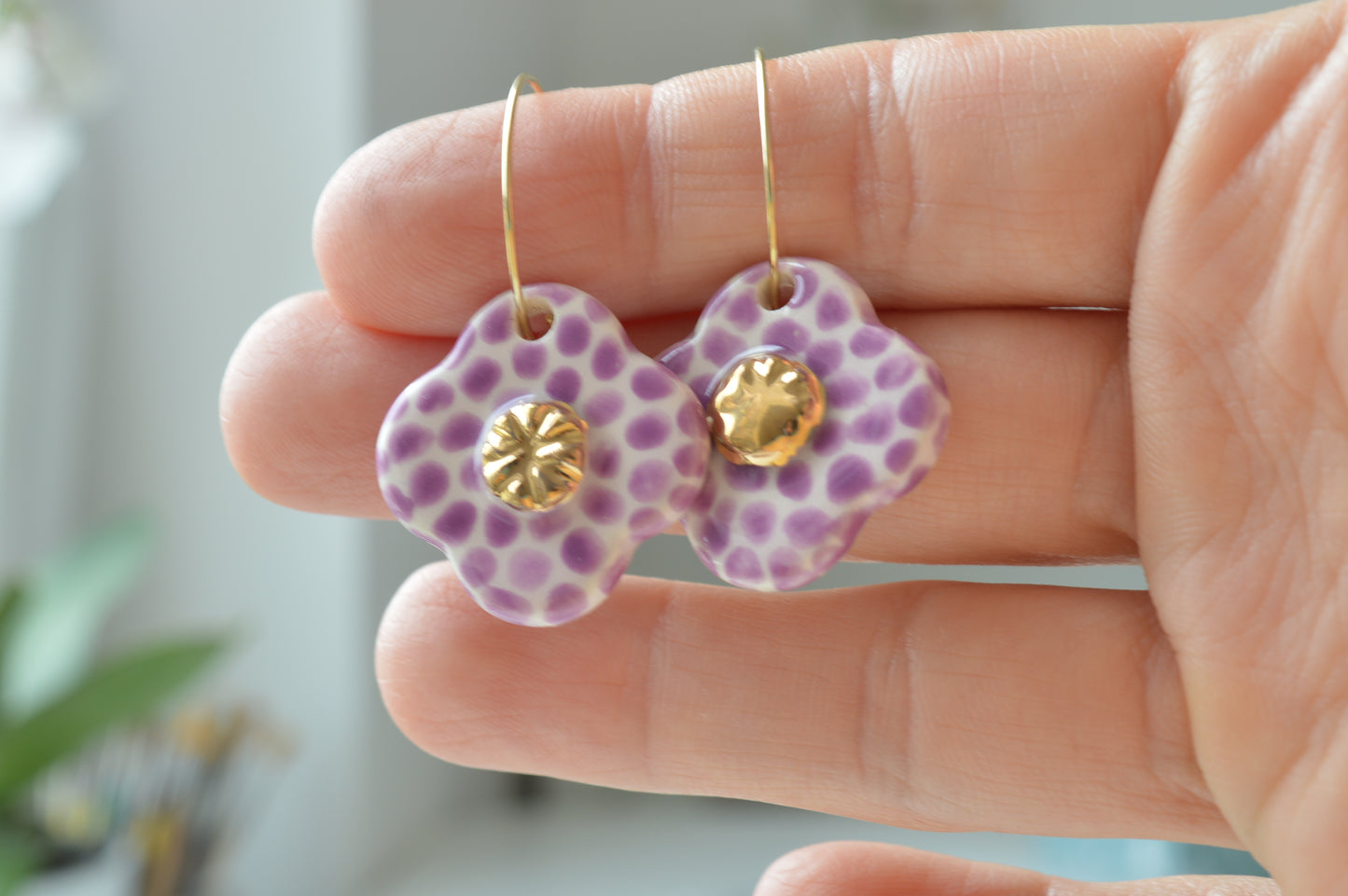 Ceramic earrings No. 15