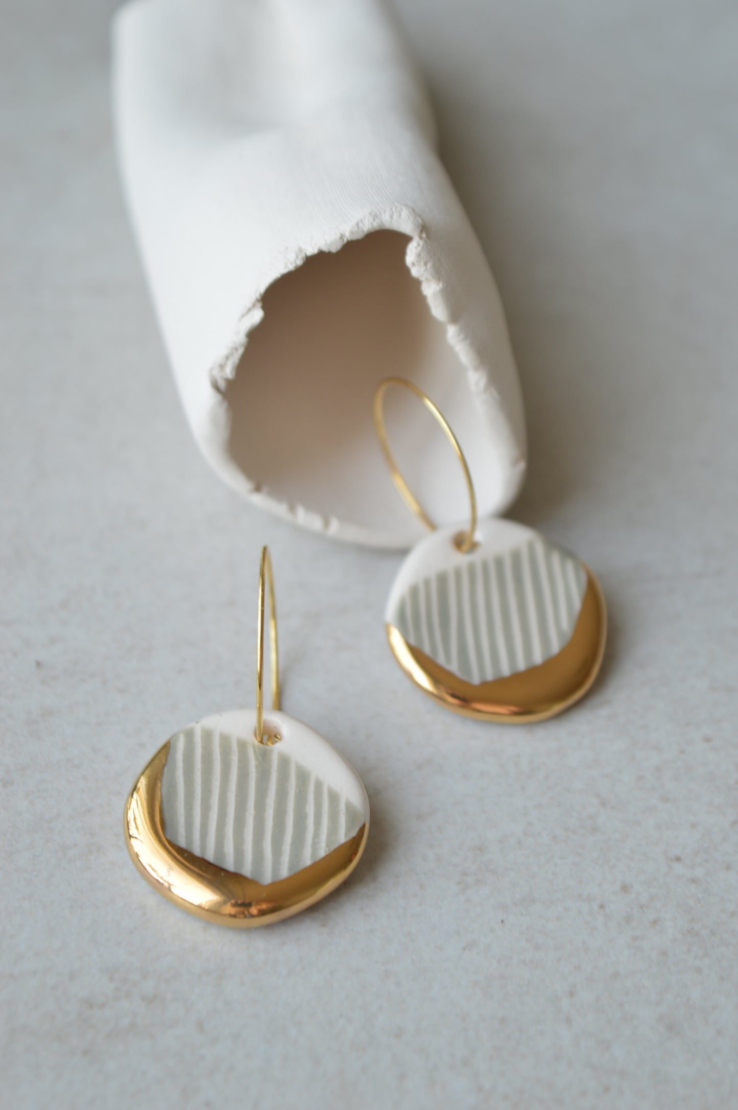 Sgraffito earrings Nr. 1