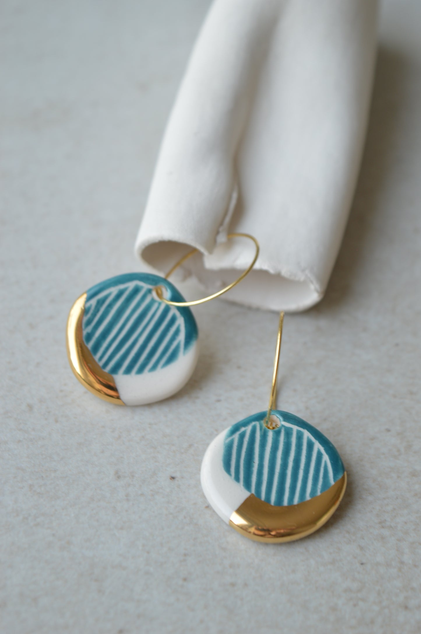 Sgraffito earrings Nr. 11