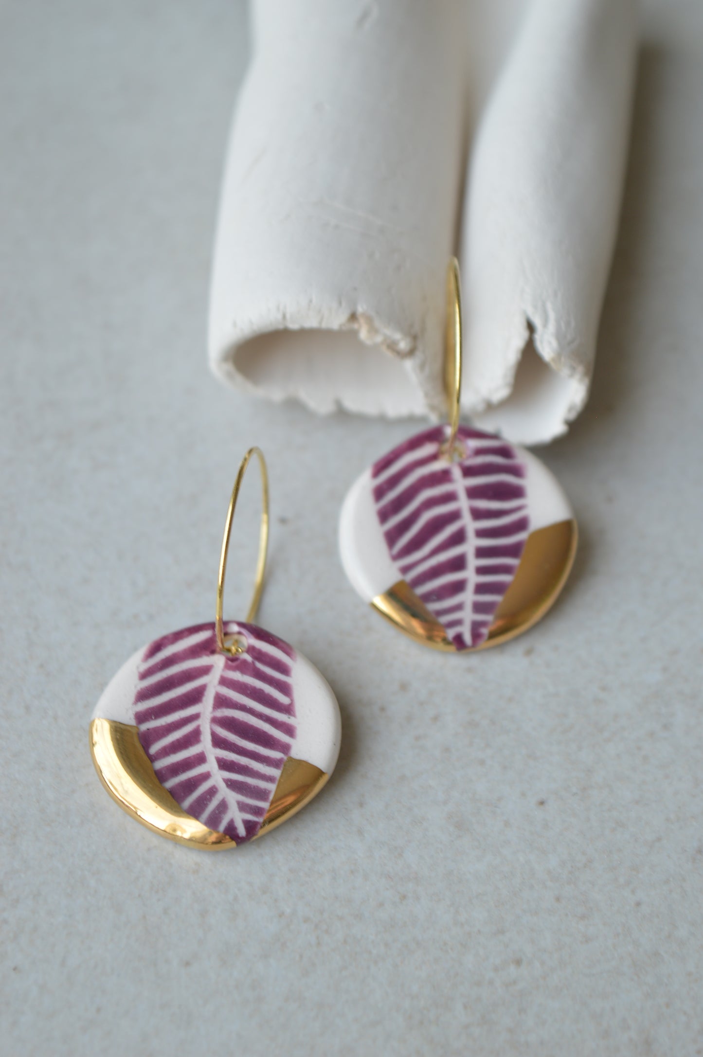 Sgraffito earrings Nr. 18