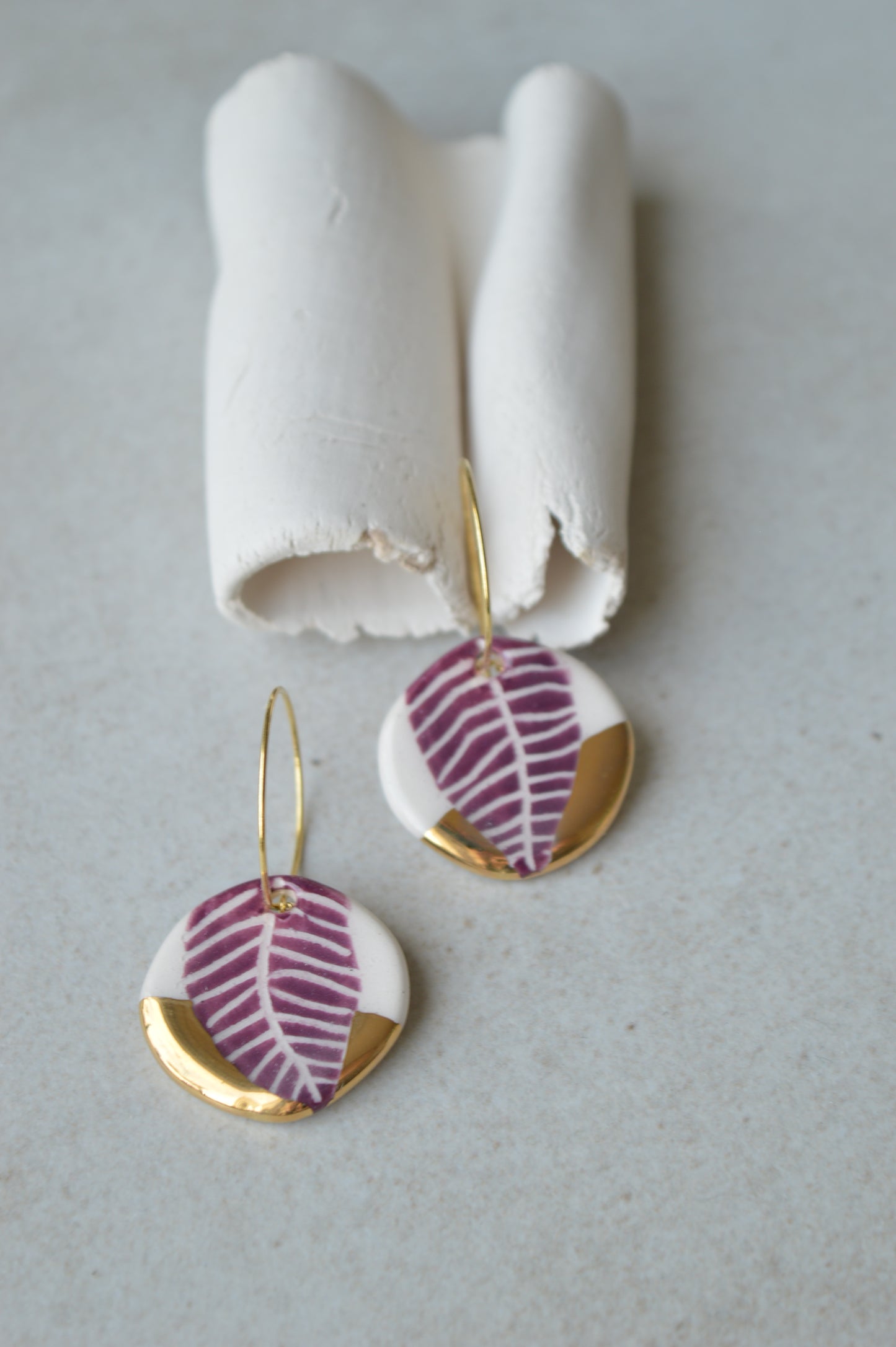 Sgraffito earrings Nr. 18
