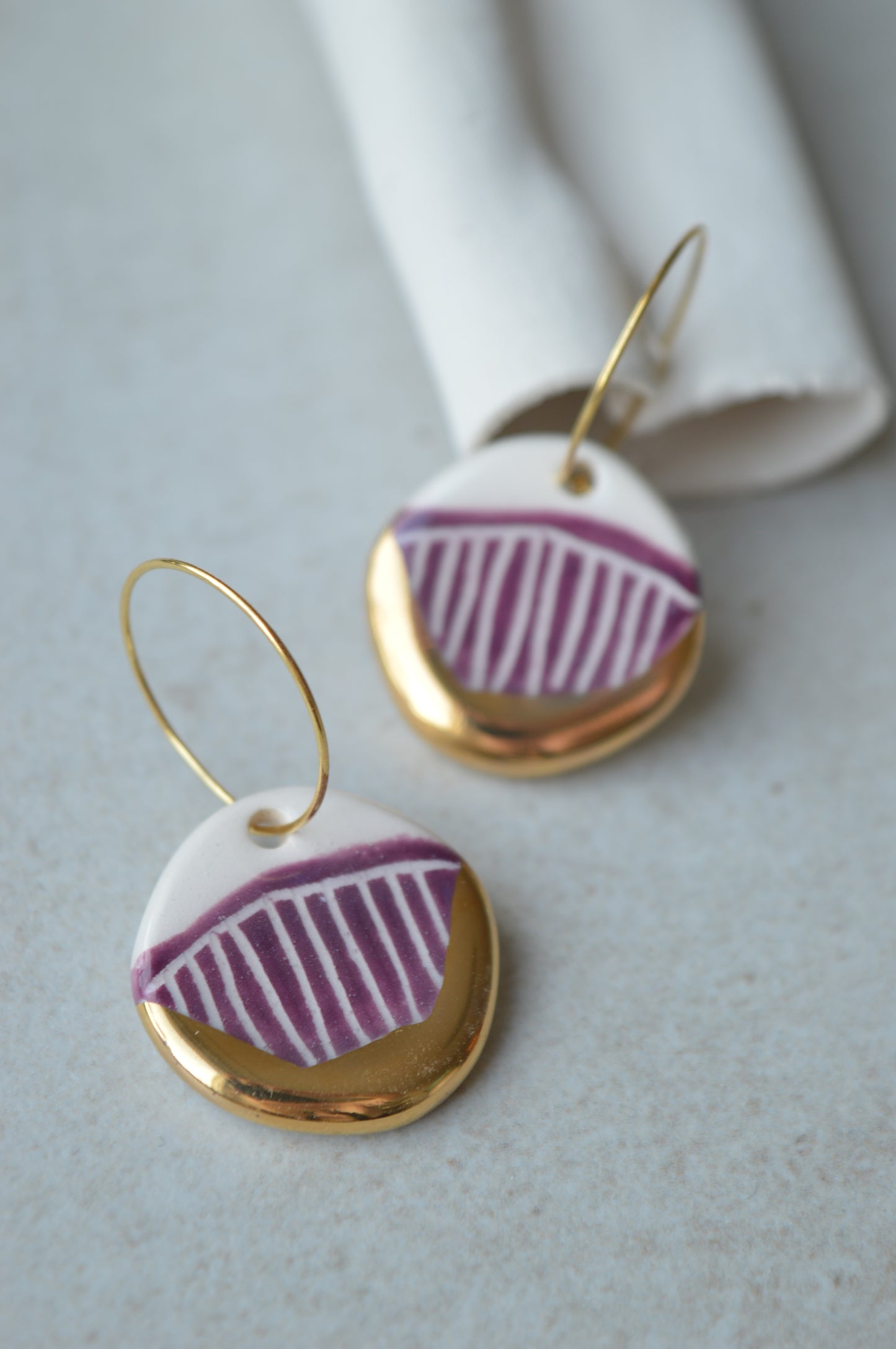 Sgraffito earrings Nr. 10