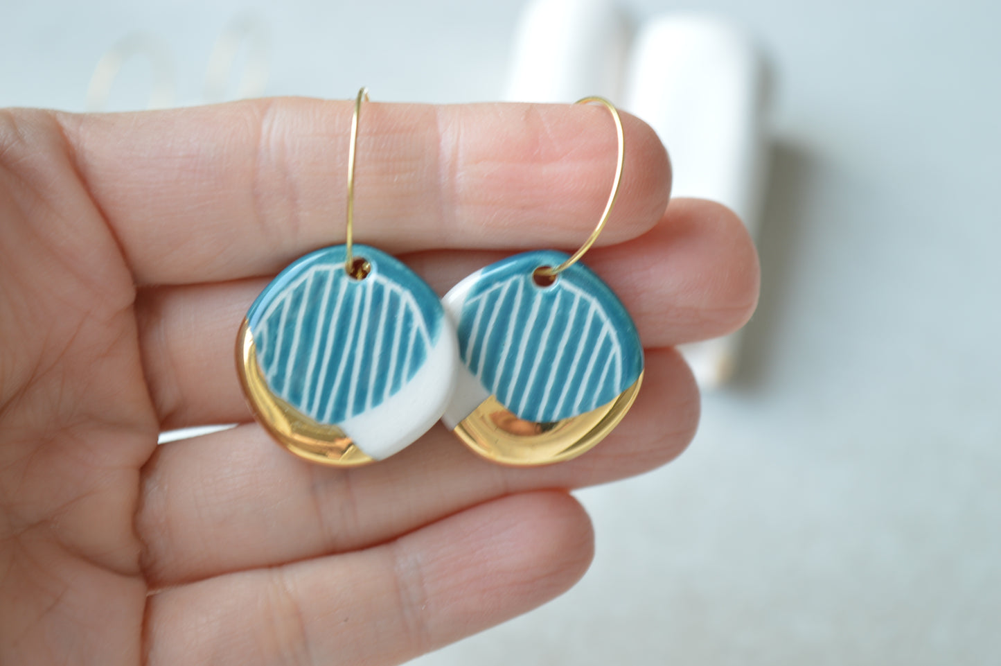 Sgraffito earrings Nr. 11