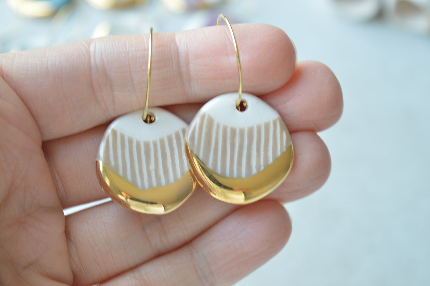 Sgraffito earrings Nr. 13