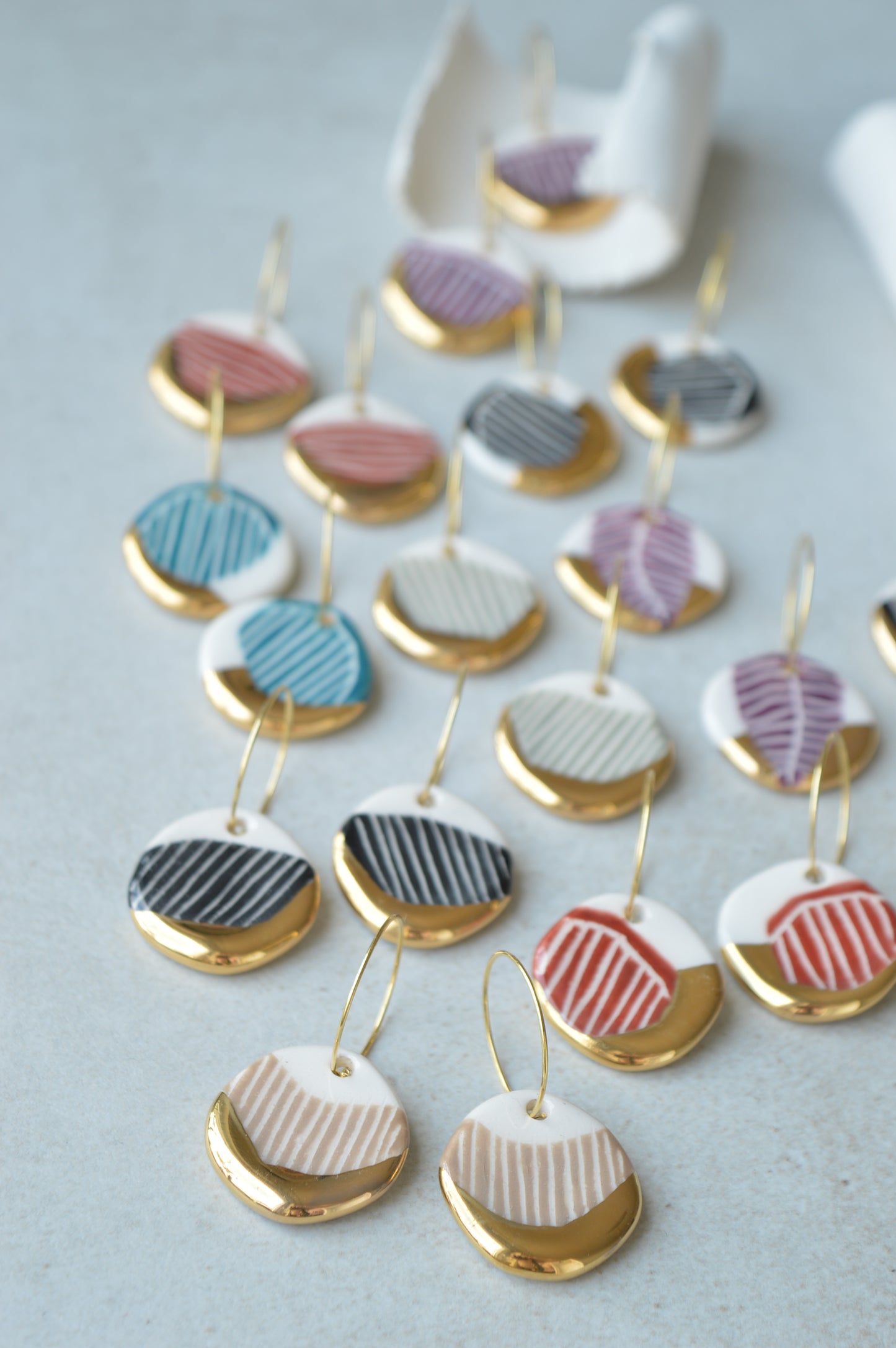 Sgraffito earrings Nr. 13
