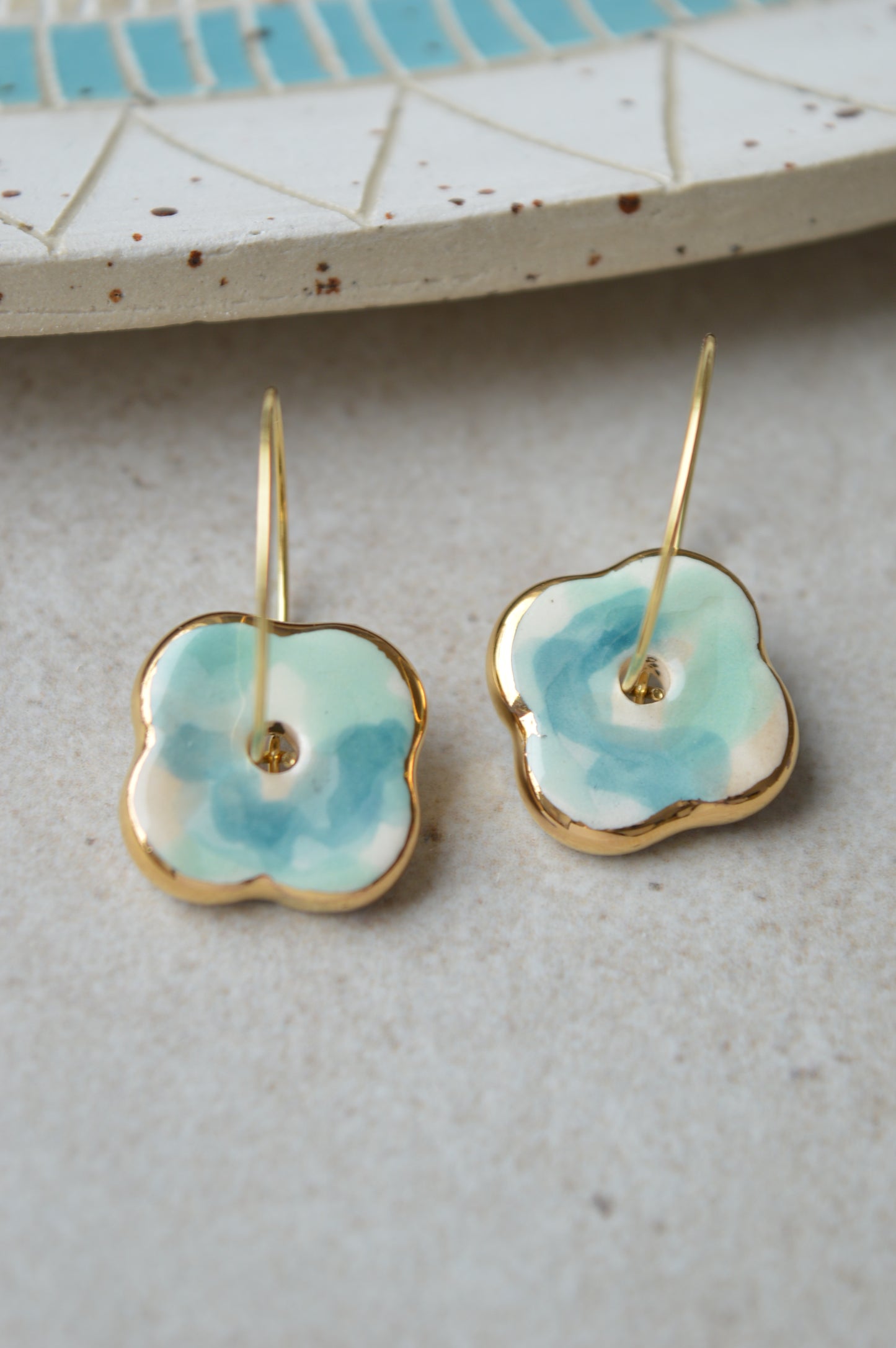 Ceramic earrings No. 16