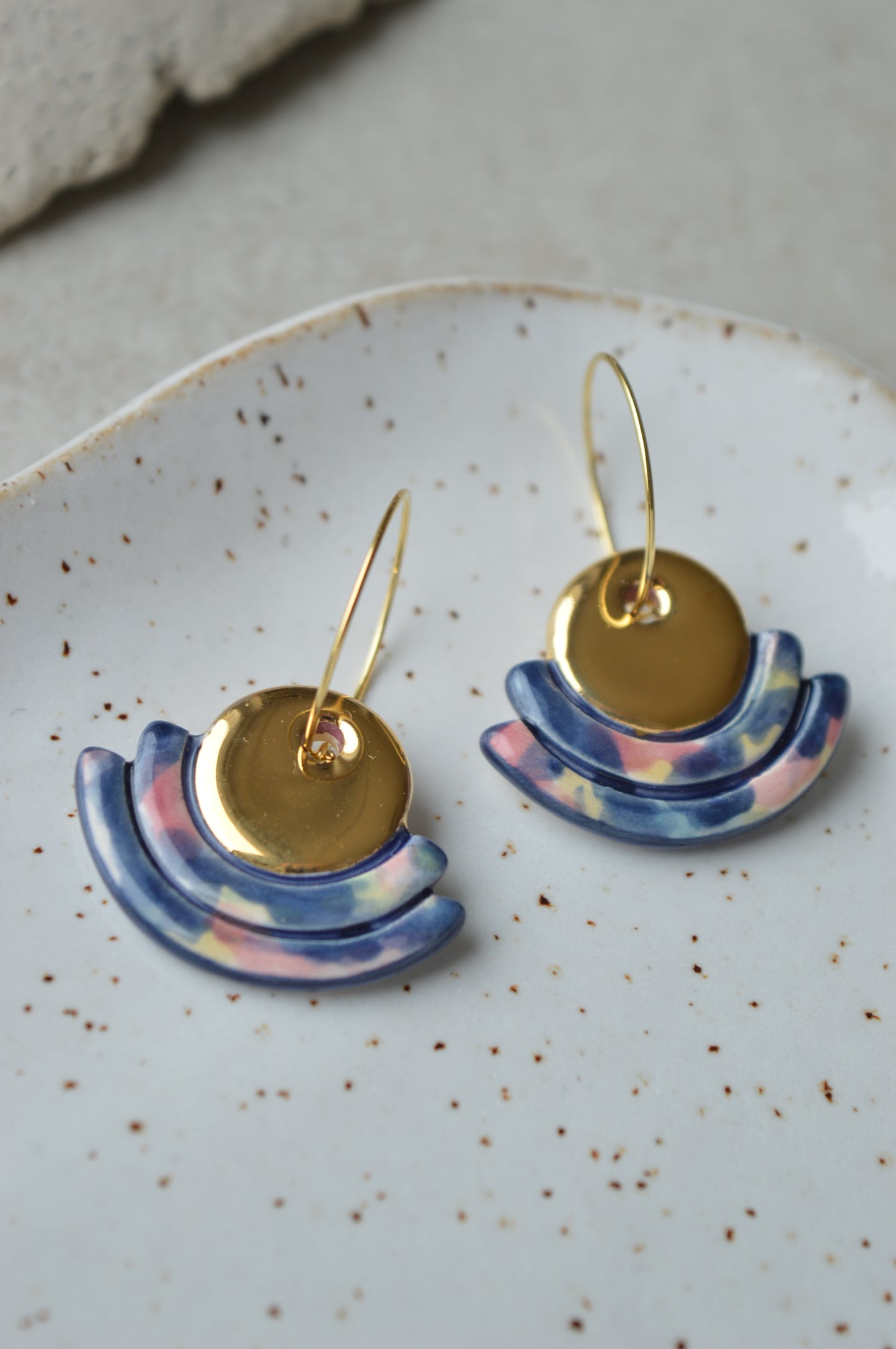 Ceramic earrings No. 22