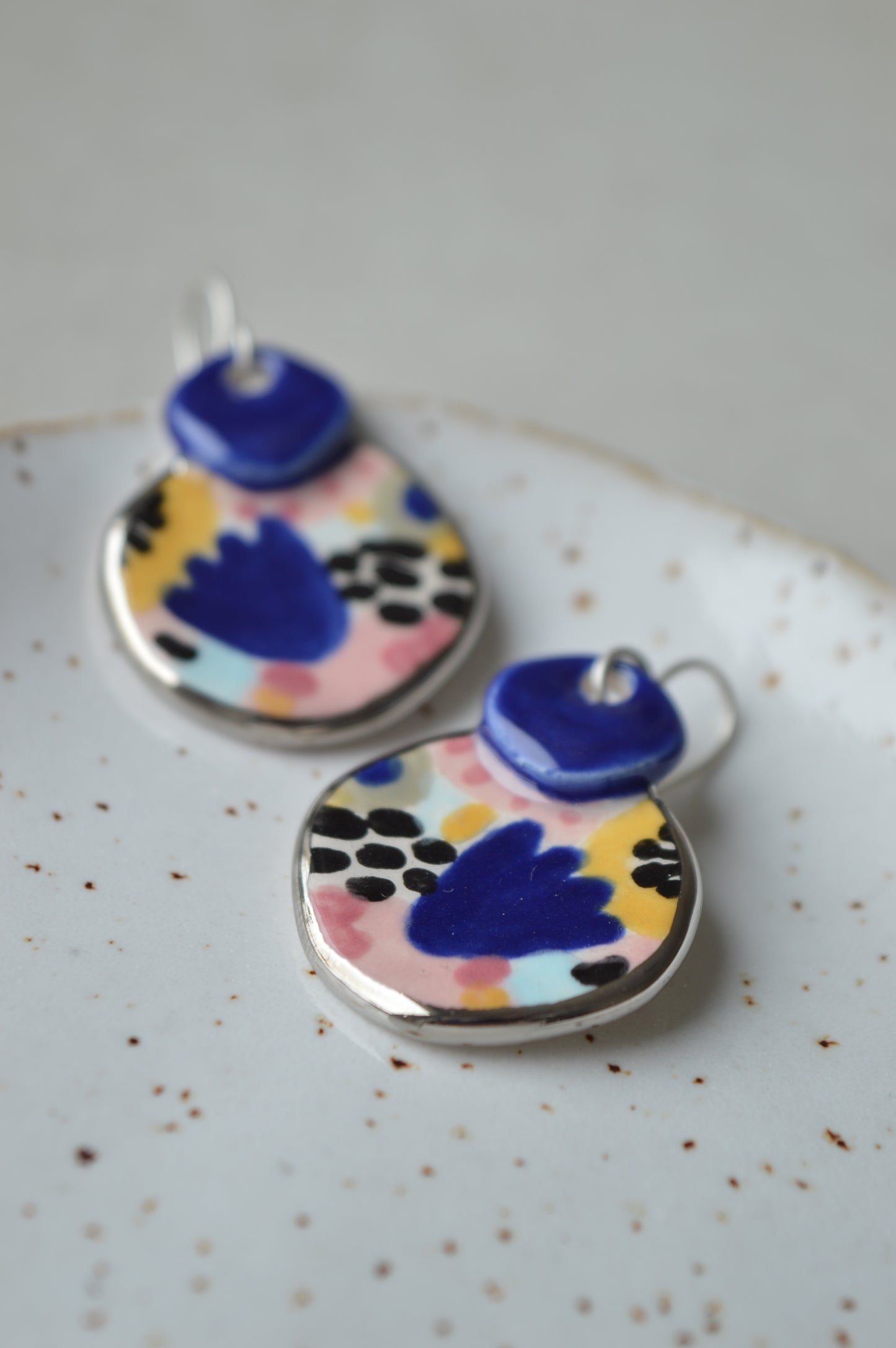 Ceramic earrings No. 6