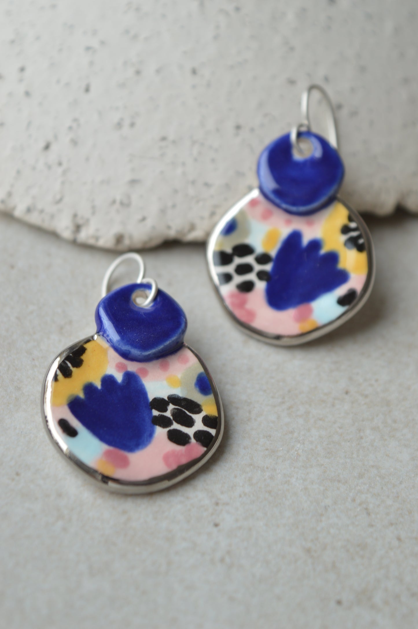 Ceramic earrings No. 6
