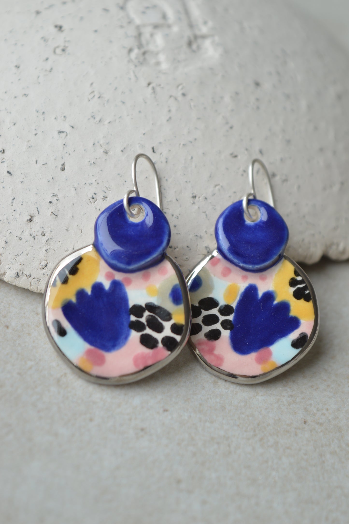 Ceramic earrings No. 6