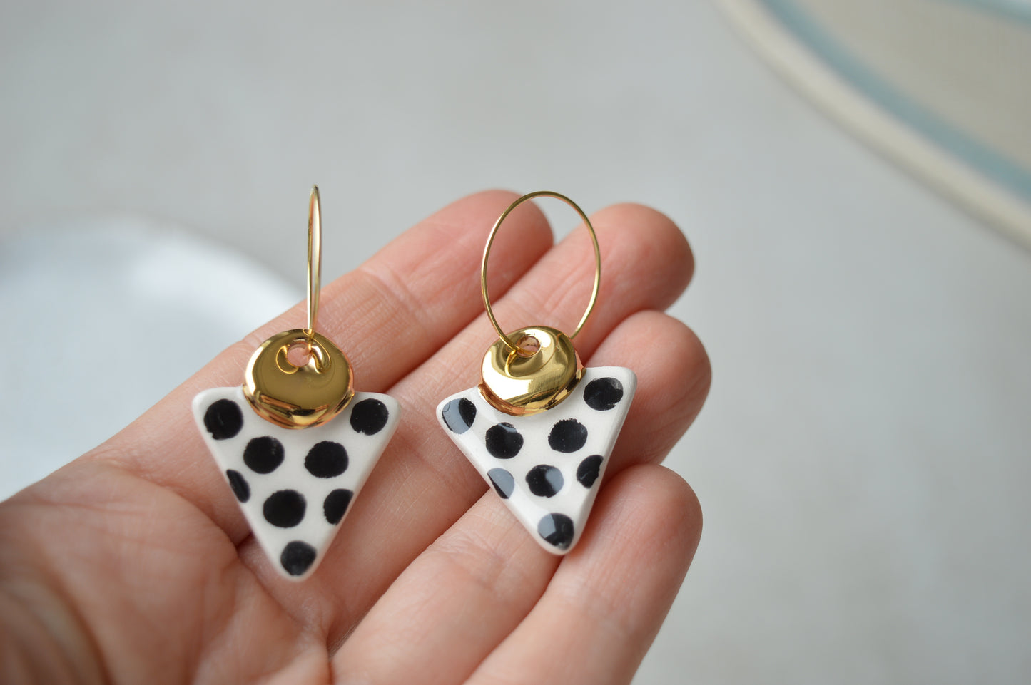 Ceramic earrings No. 59