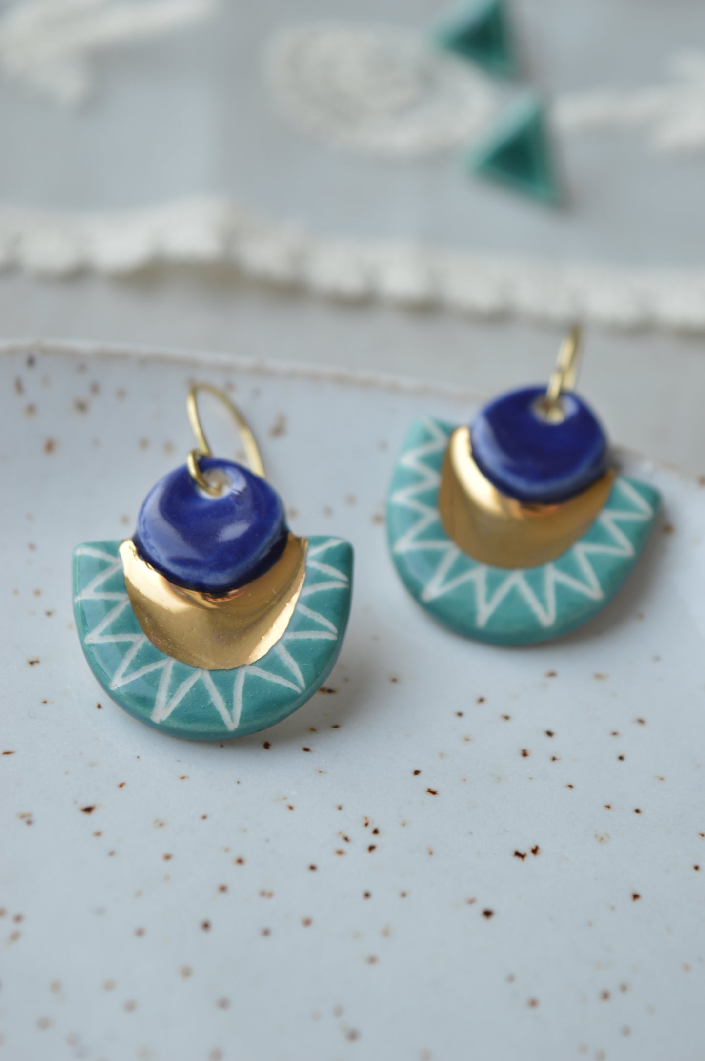 Ceramic earrings No. 26