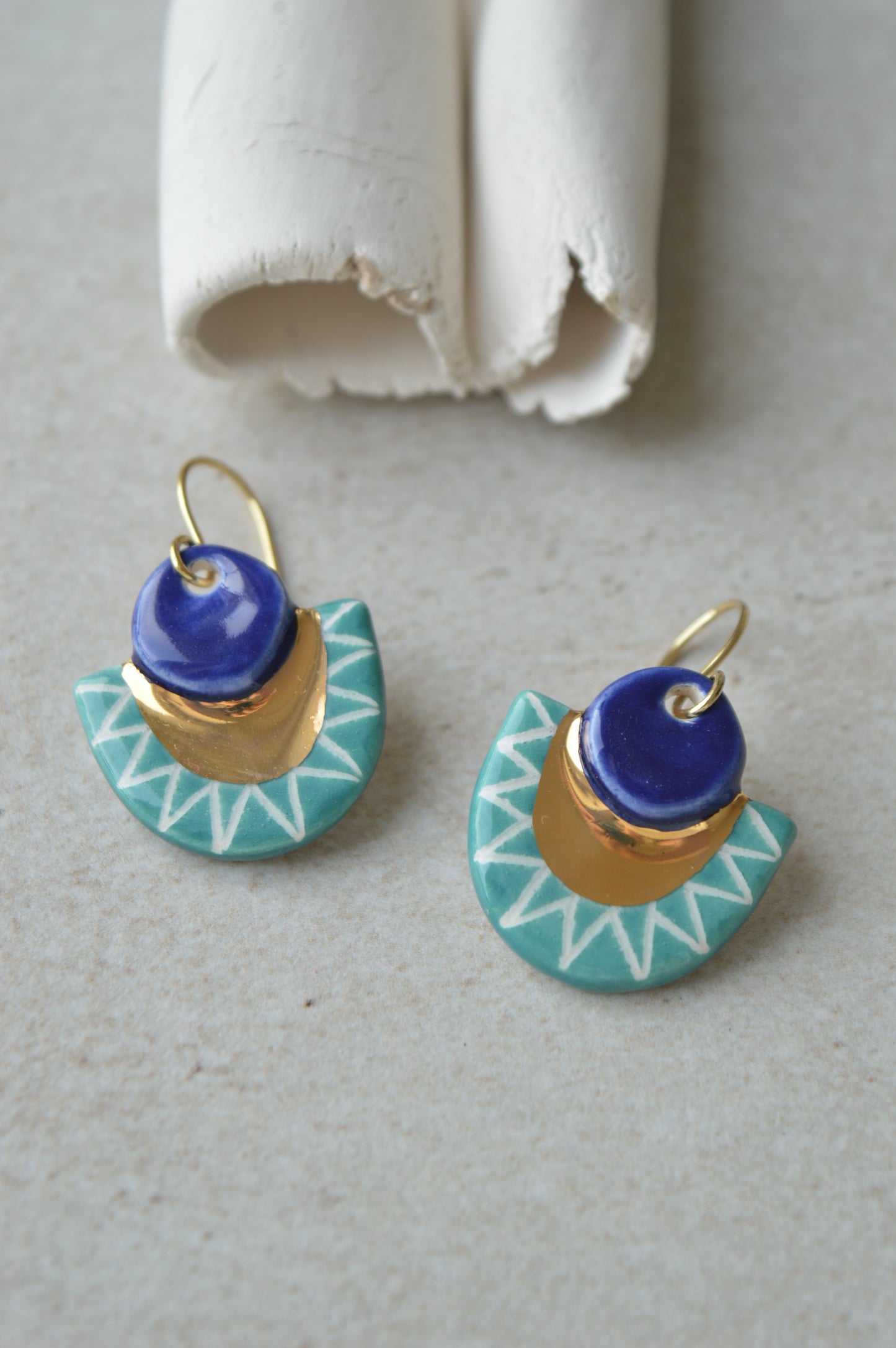 Ceramic earrings No. 26