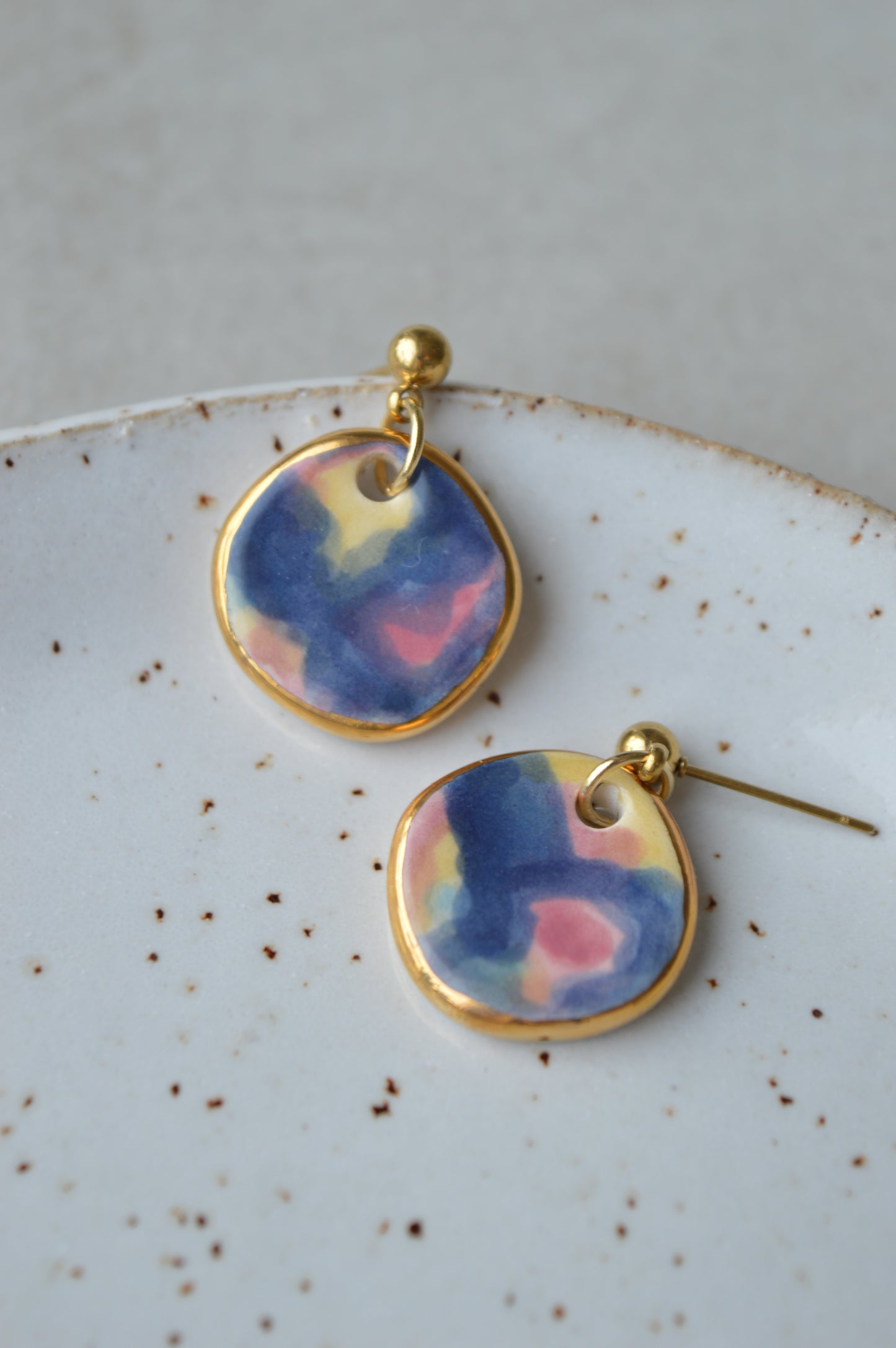 Ceramic earrings No. 21