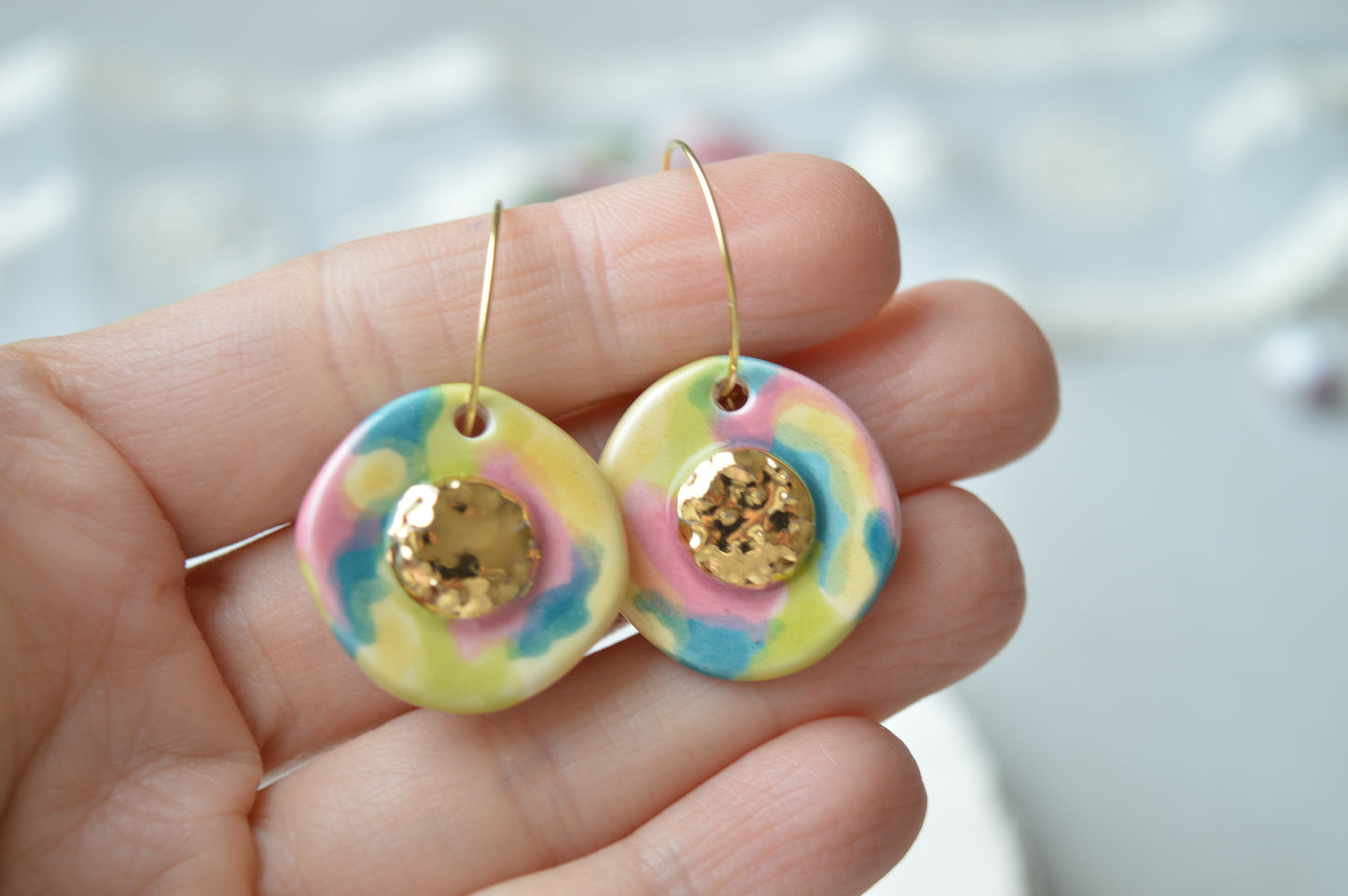 Ceramic earrings No. 23