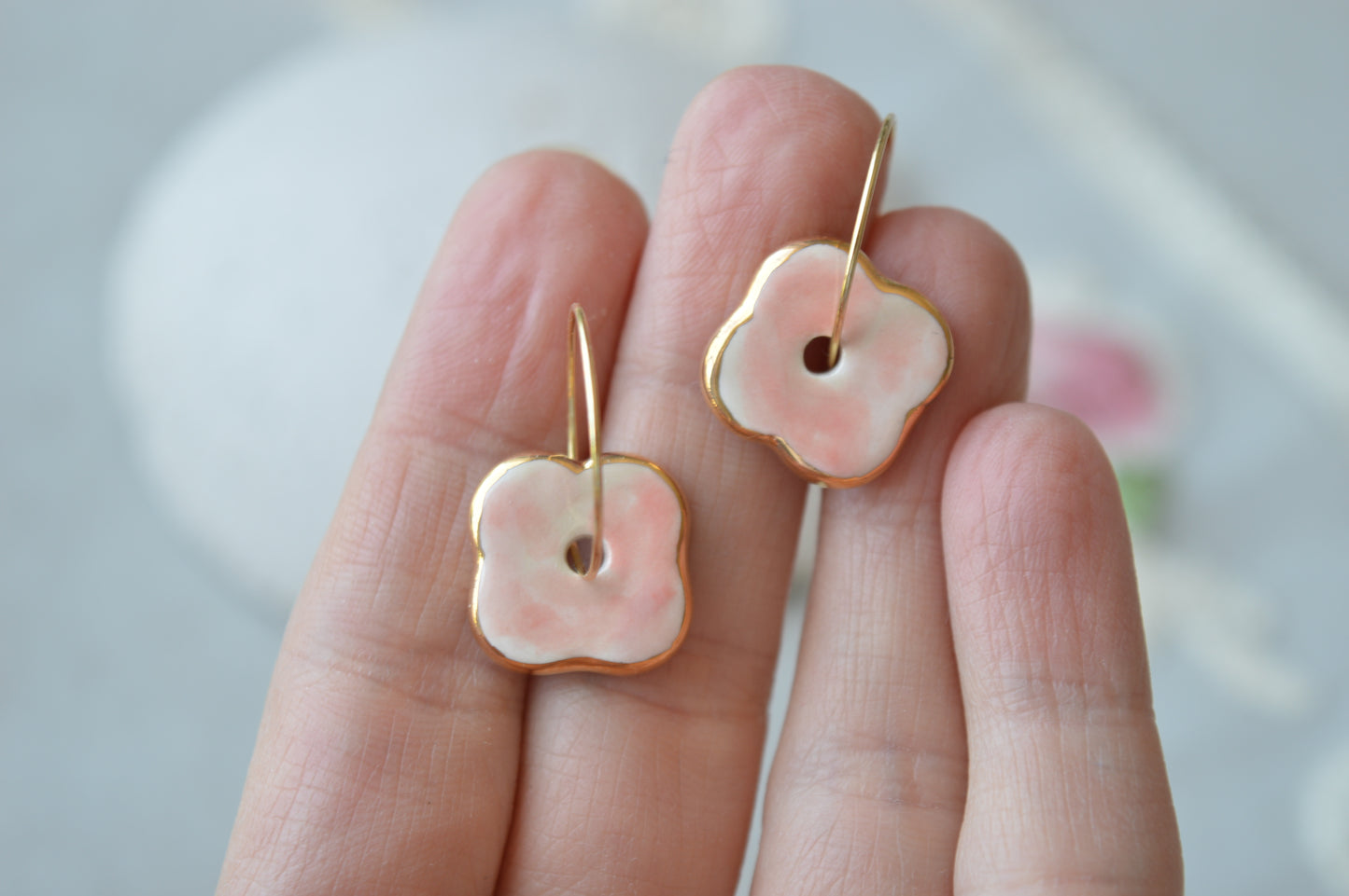 Ceramic earrings No. 86