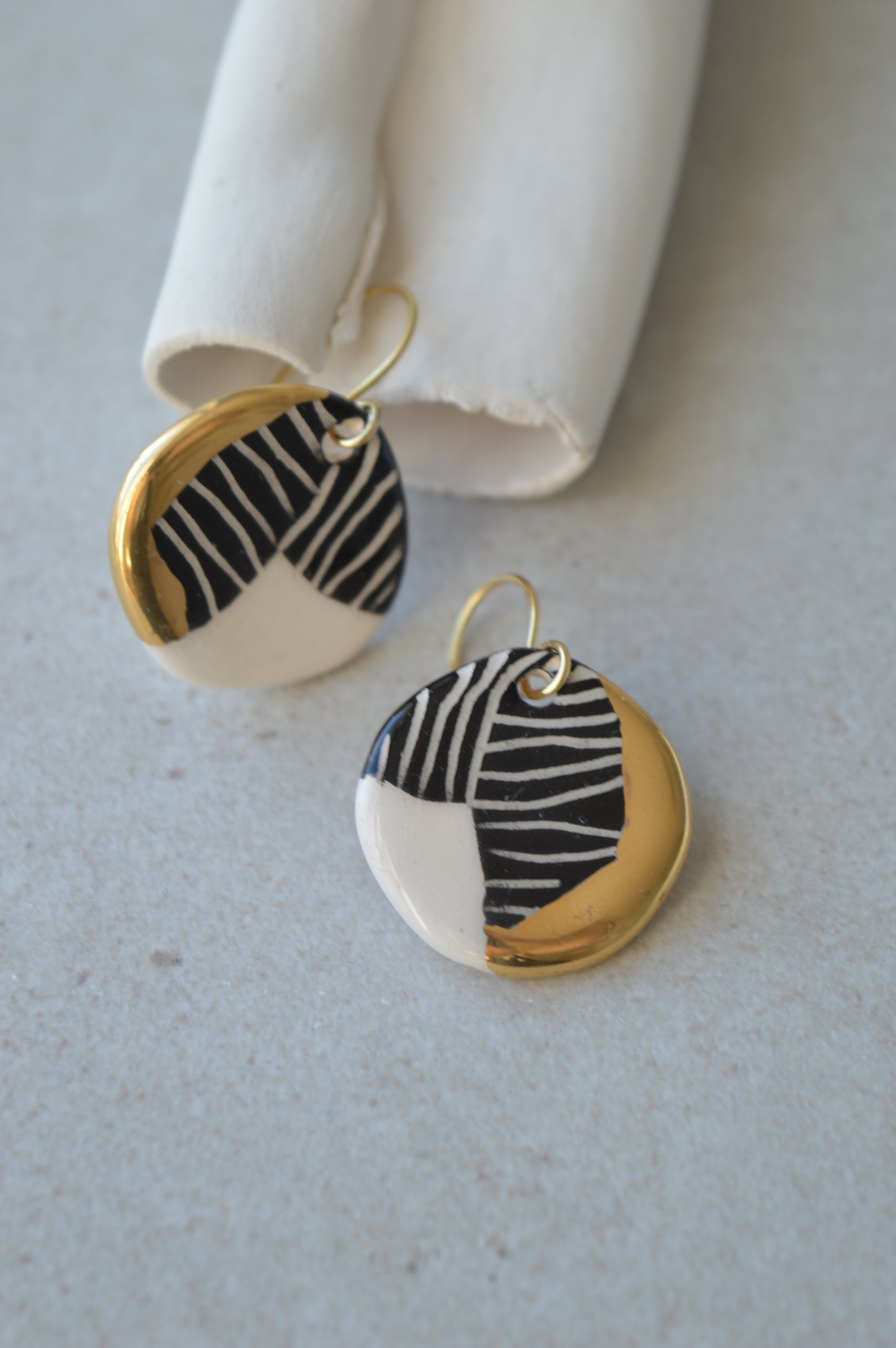Sgraffito earrings Nr. 2