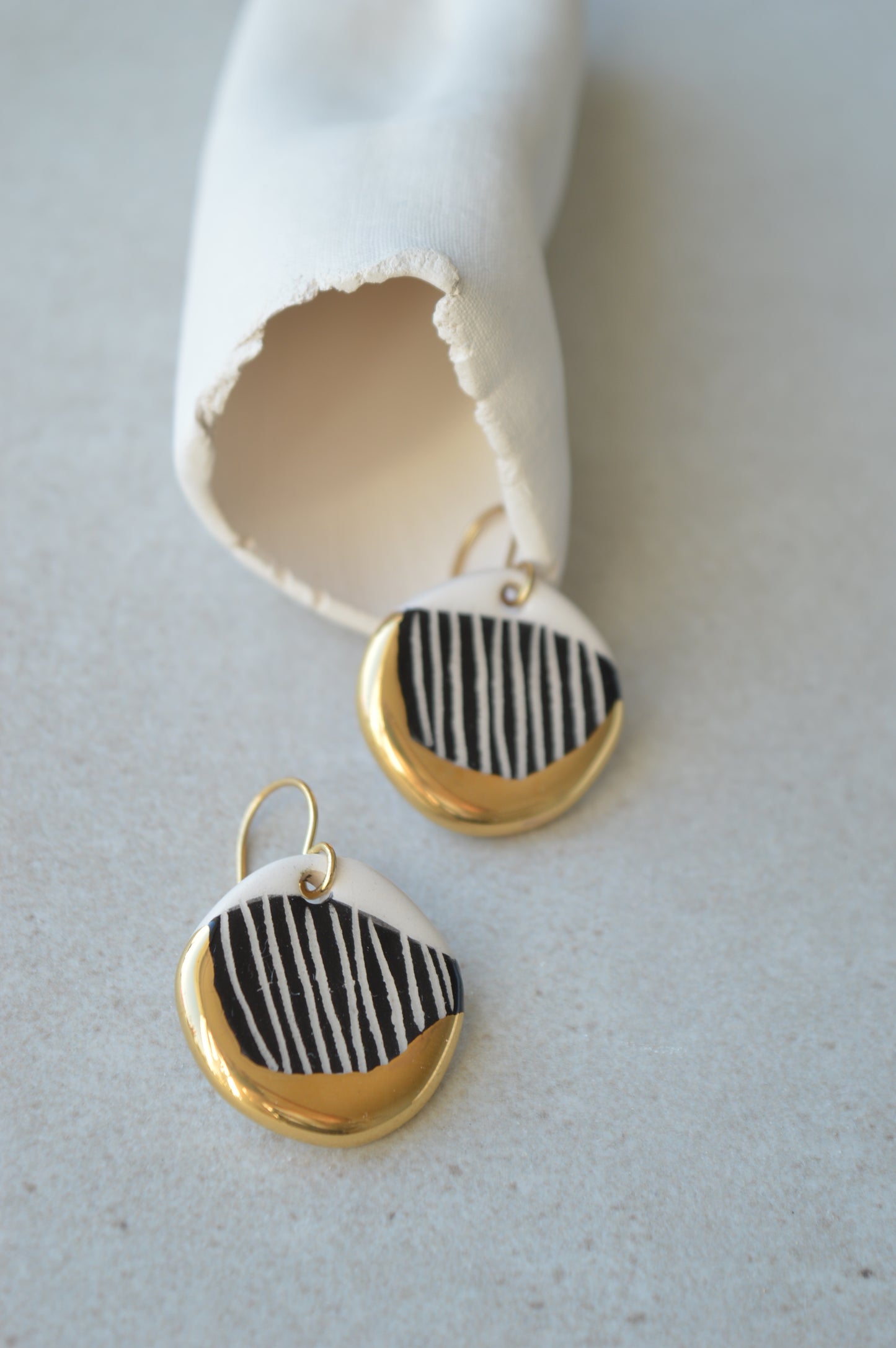 Sgraffito earrings Nr. 9