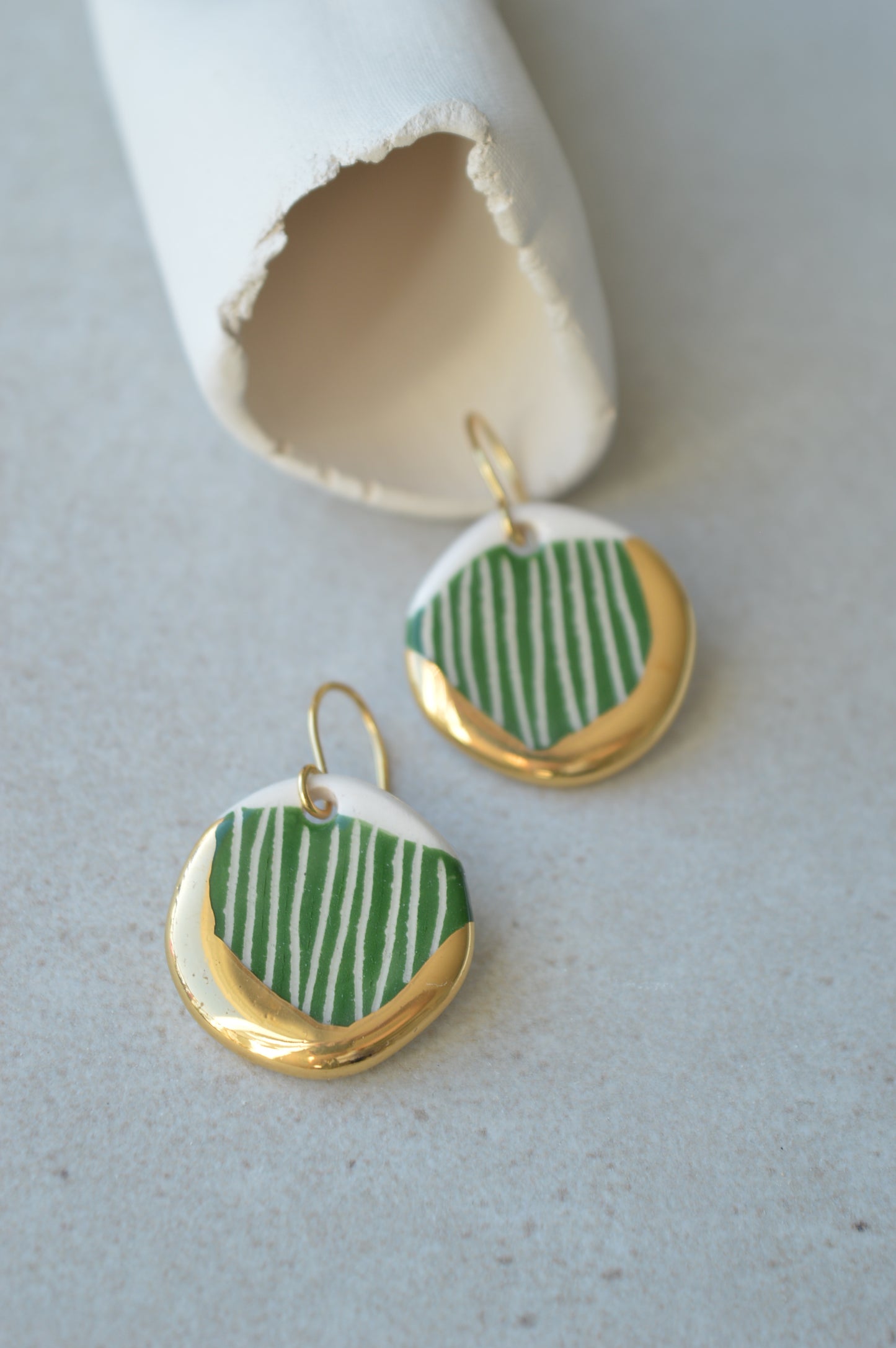 Sgraffito earrings Nr. 16